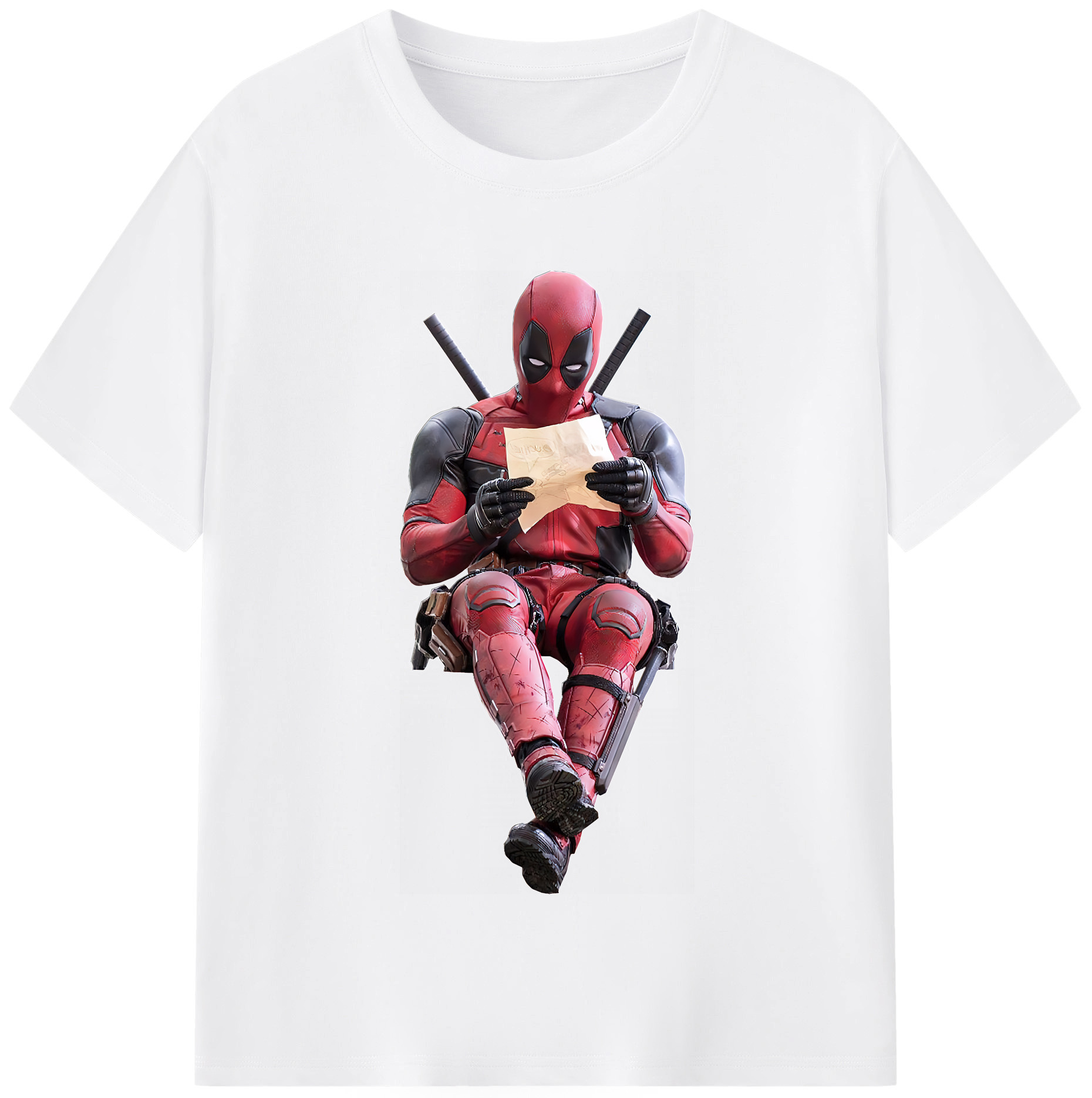 （画像用） Deadpool デッドプール 綿100％半袖Tシャツ（フロントプリント）