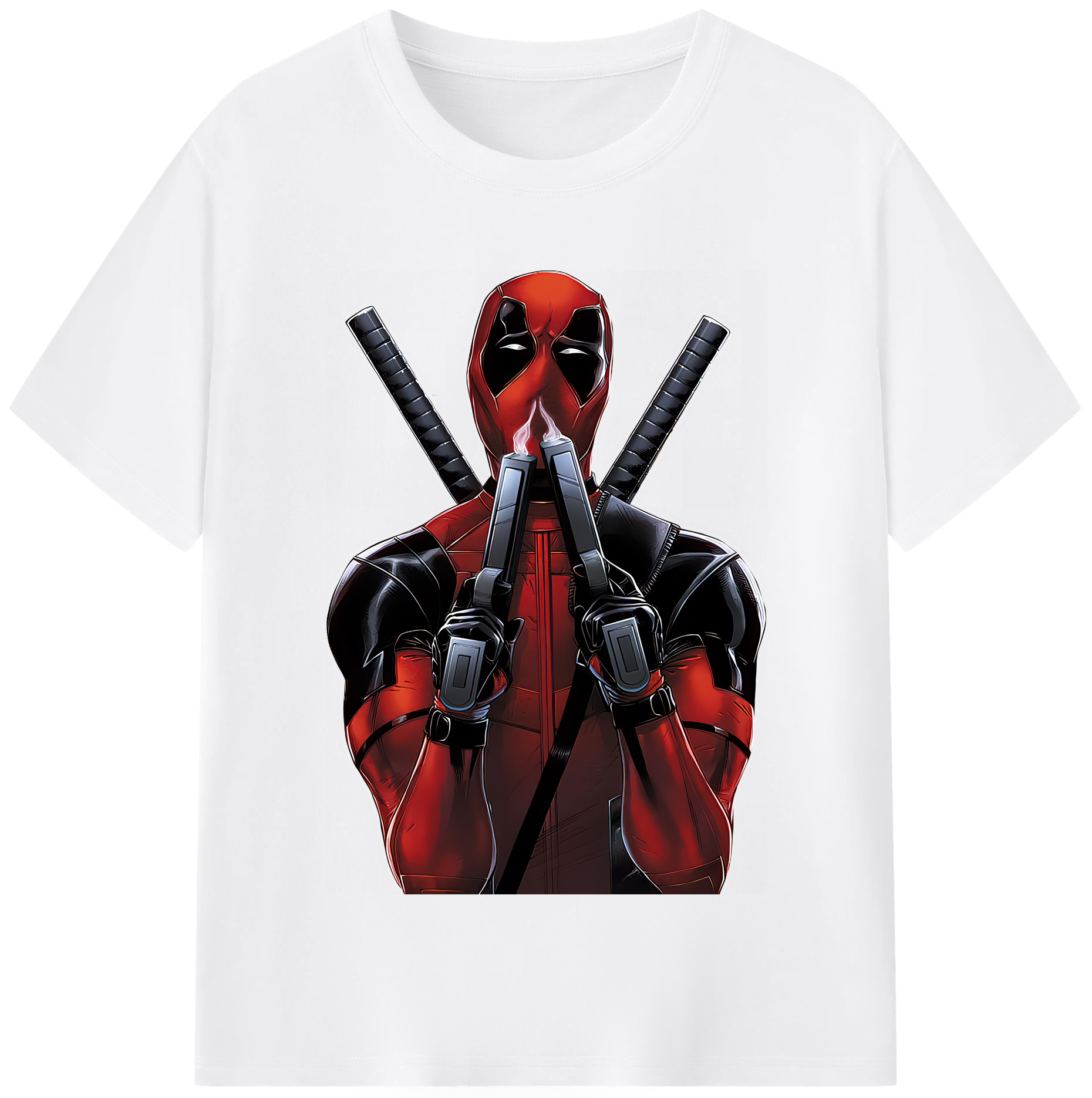 （画像用） Deadpool デッドプール 綿100％半袖Tシャツ（フロントプリント）