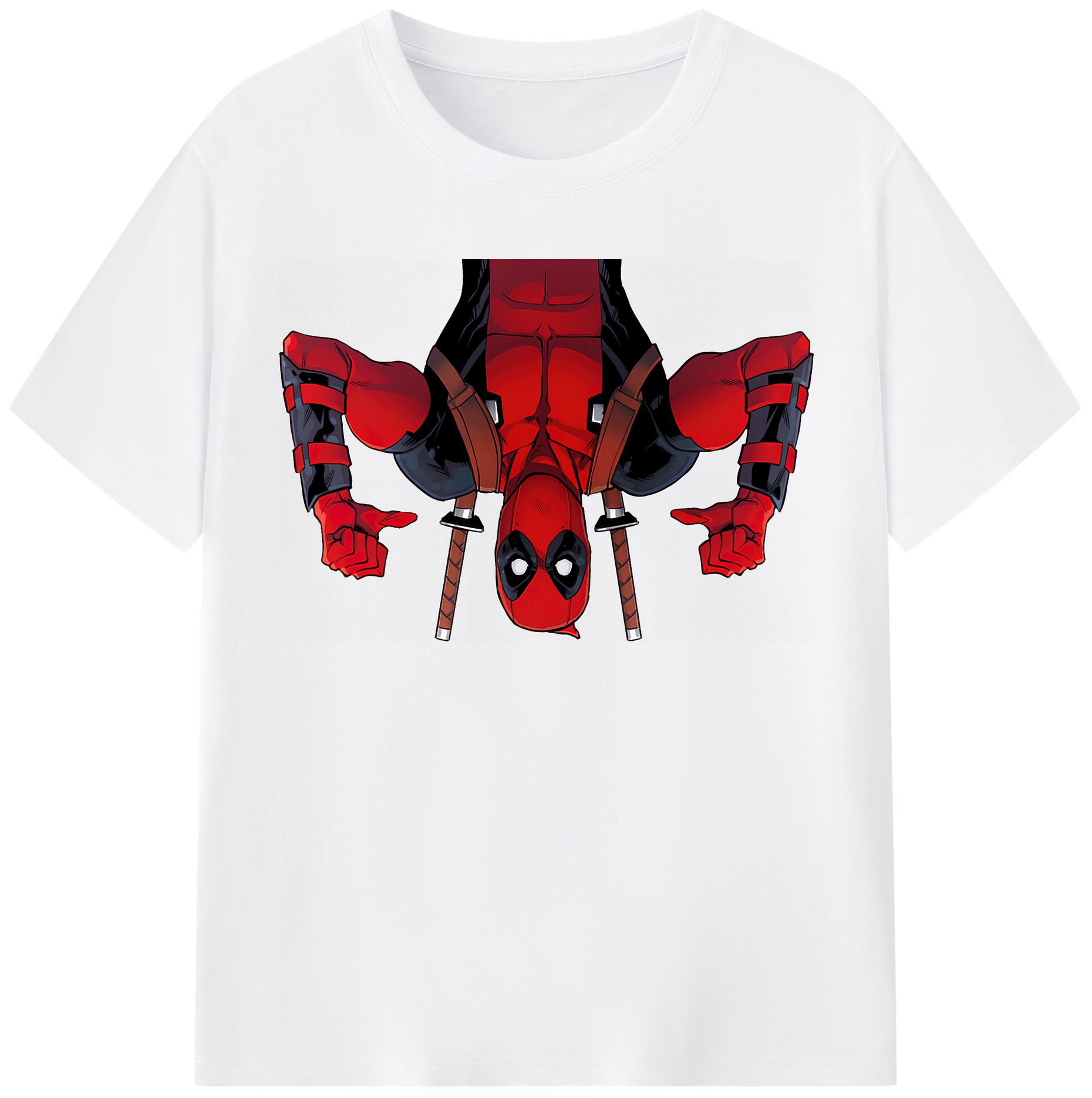 （画像用） Deadpool デッドプール 綿100％半袖Tシャツ（フロントプリント）