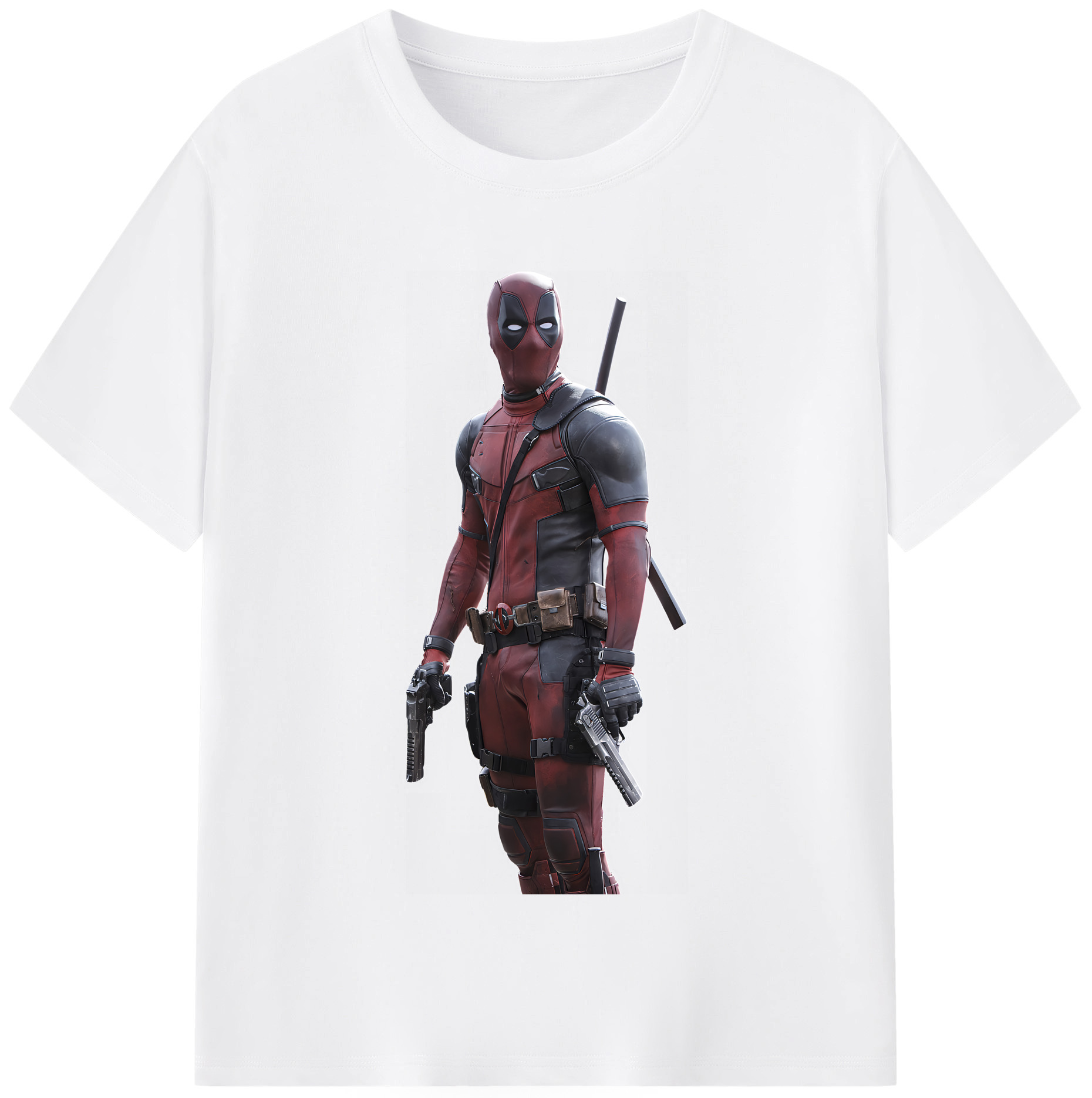 （画像用） Deadpool デッドプール 綿100％半袖Tシャツ（フロントプリント）