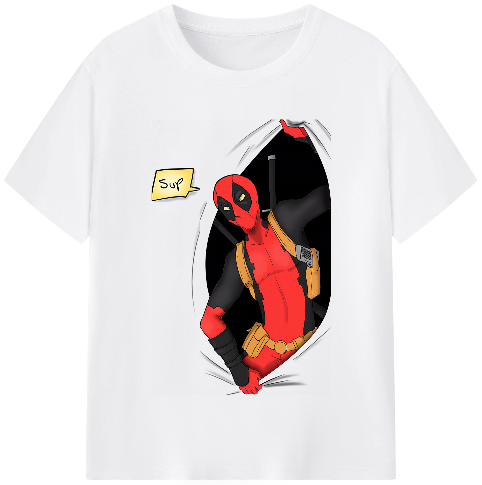 （画像用） Deadpool デッドプール 綿100％半袖Tシャツ（フロントプリント）