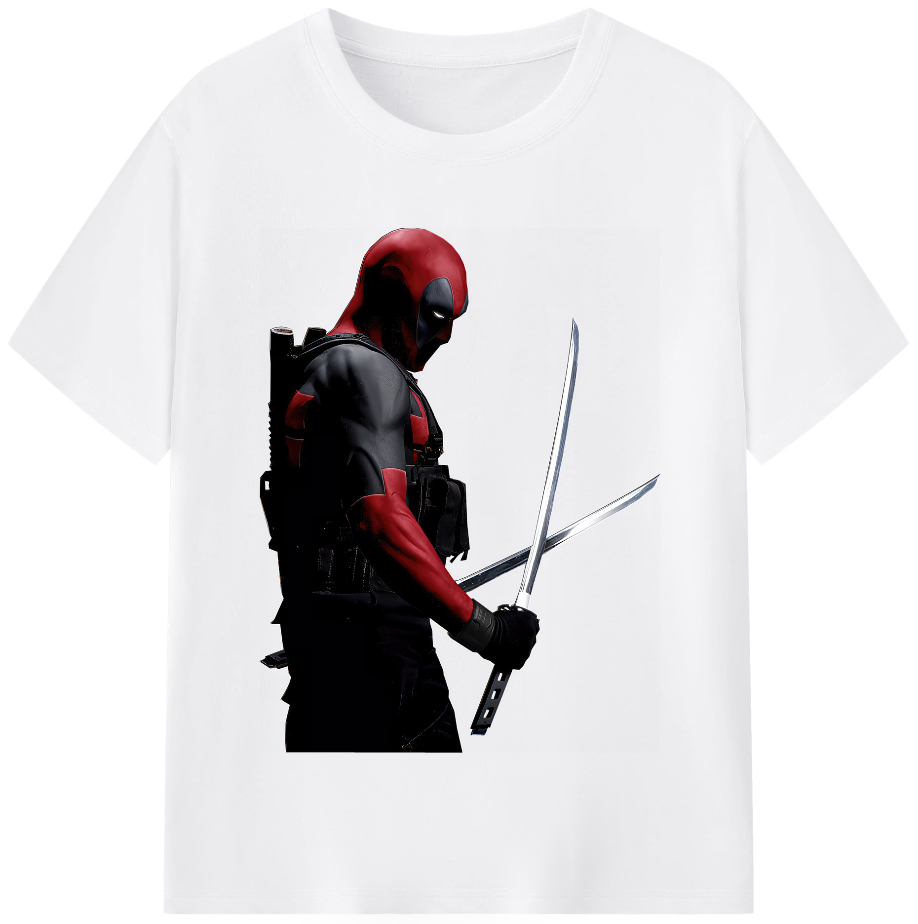 （画像用） Deadpool デッドプール 綿100％半袖Tシャツ（フロントプリント）