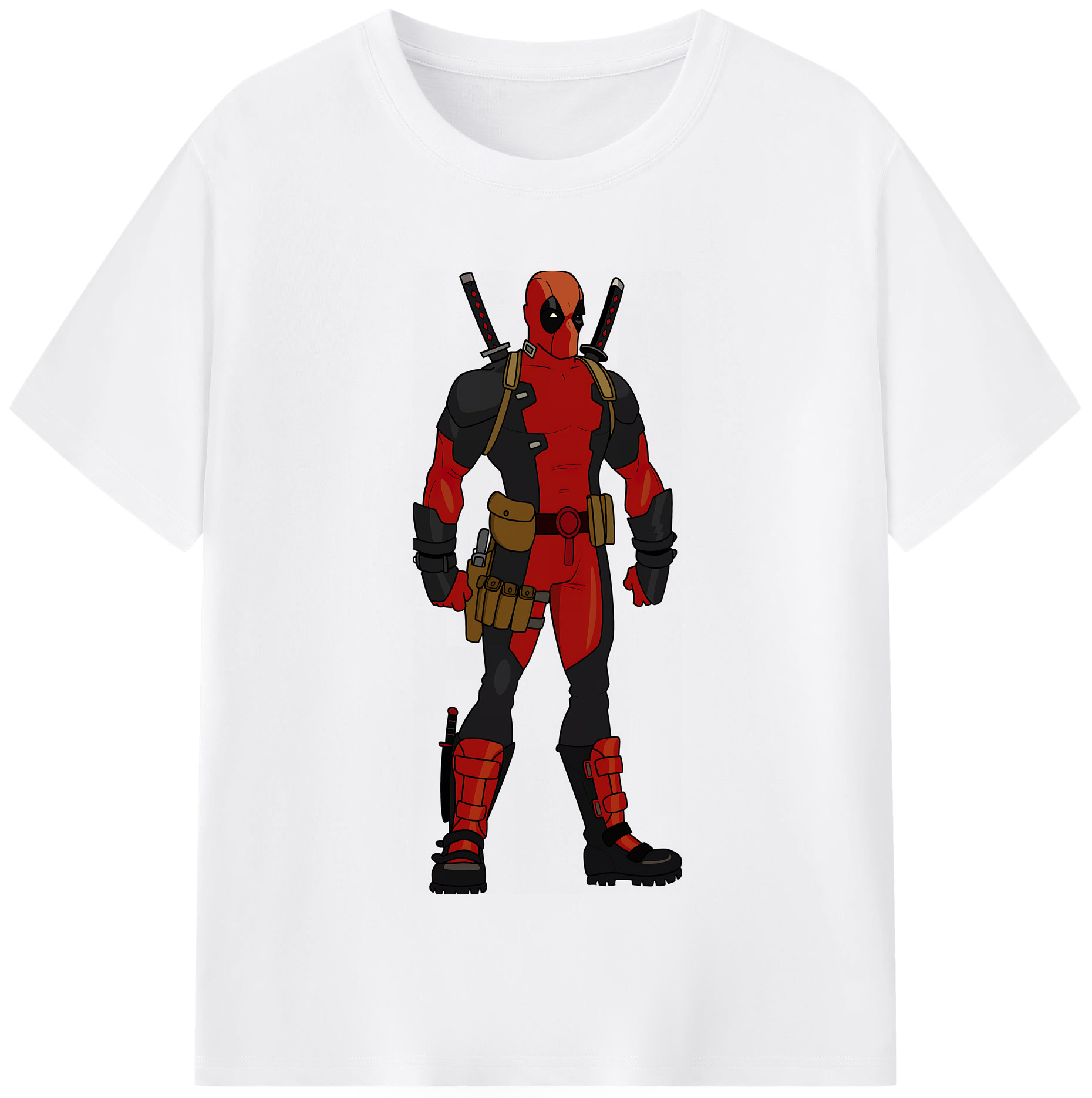（画像用） Deadpool デッドプール 綿100％半袖Tシャツ（フロントプリント）