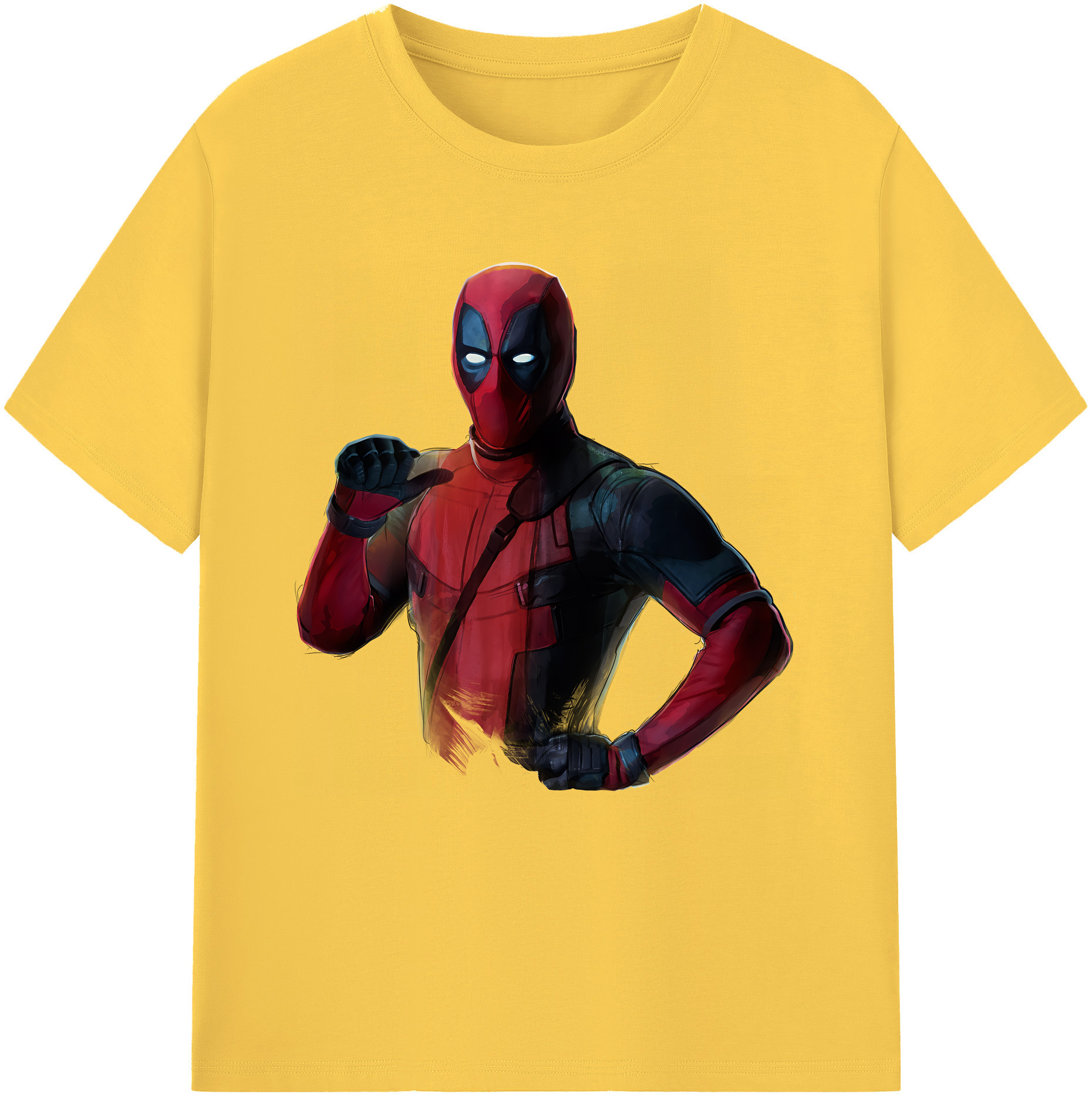 （画像用） Deadpool デッドプール 綿100％半袖Tシャツ（フロントプリント）
