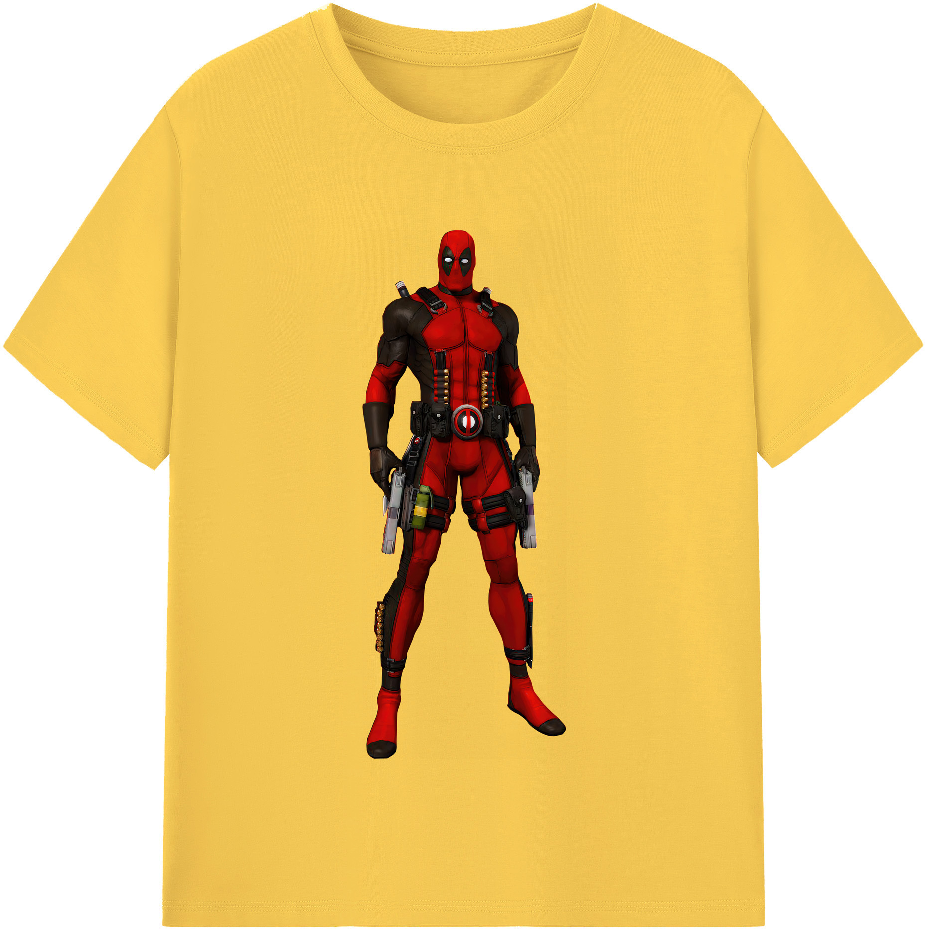 （画像用） Deadpool デッドプール 綿100％半袖Tシャツ（フロントプリント）