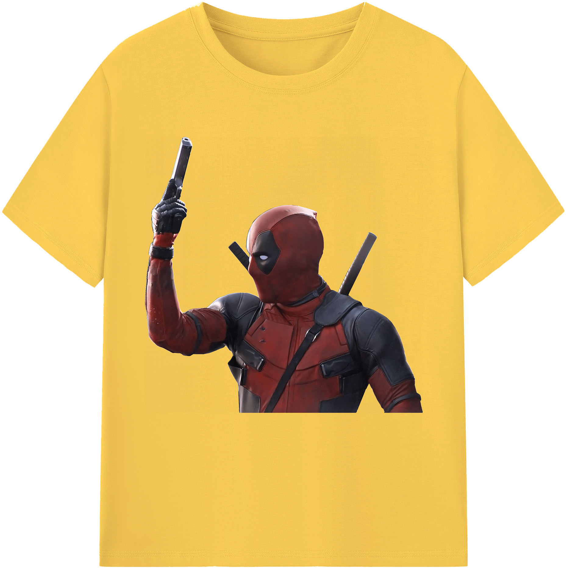 （画像用） Deadpool デッドプール 綿100％半袖Tシャツ（フロントプリント）