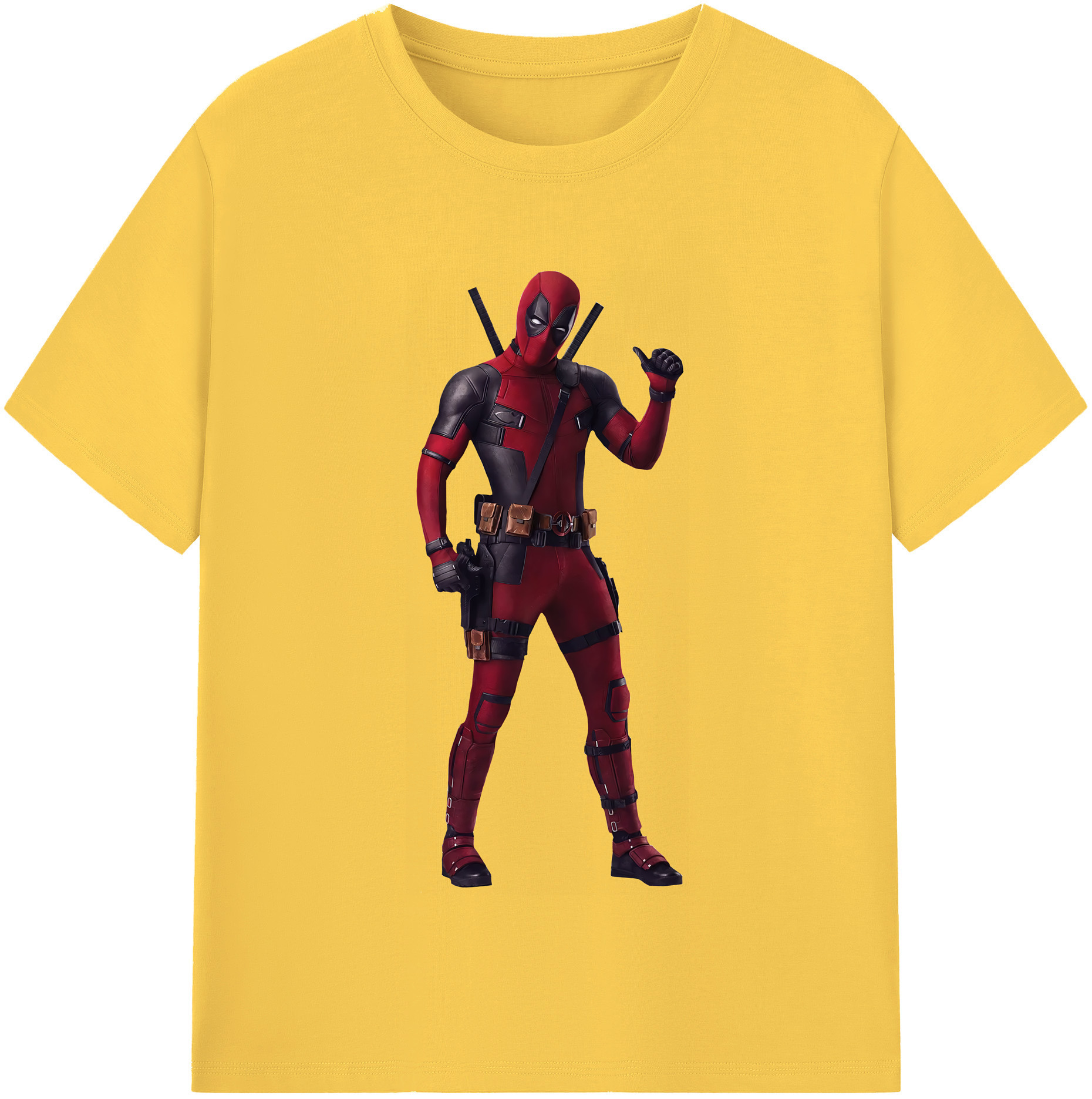 （画像用） Deadpool デッドプール 綿100％半袖Tシャツ（フロントプリント）