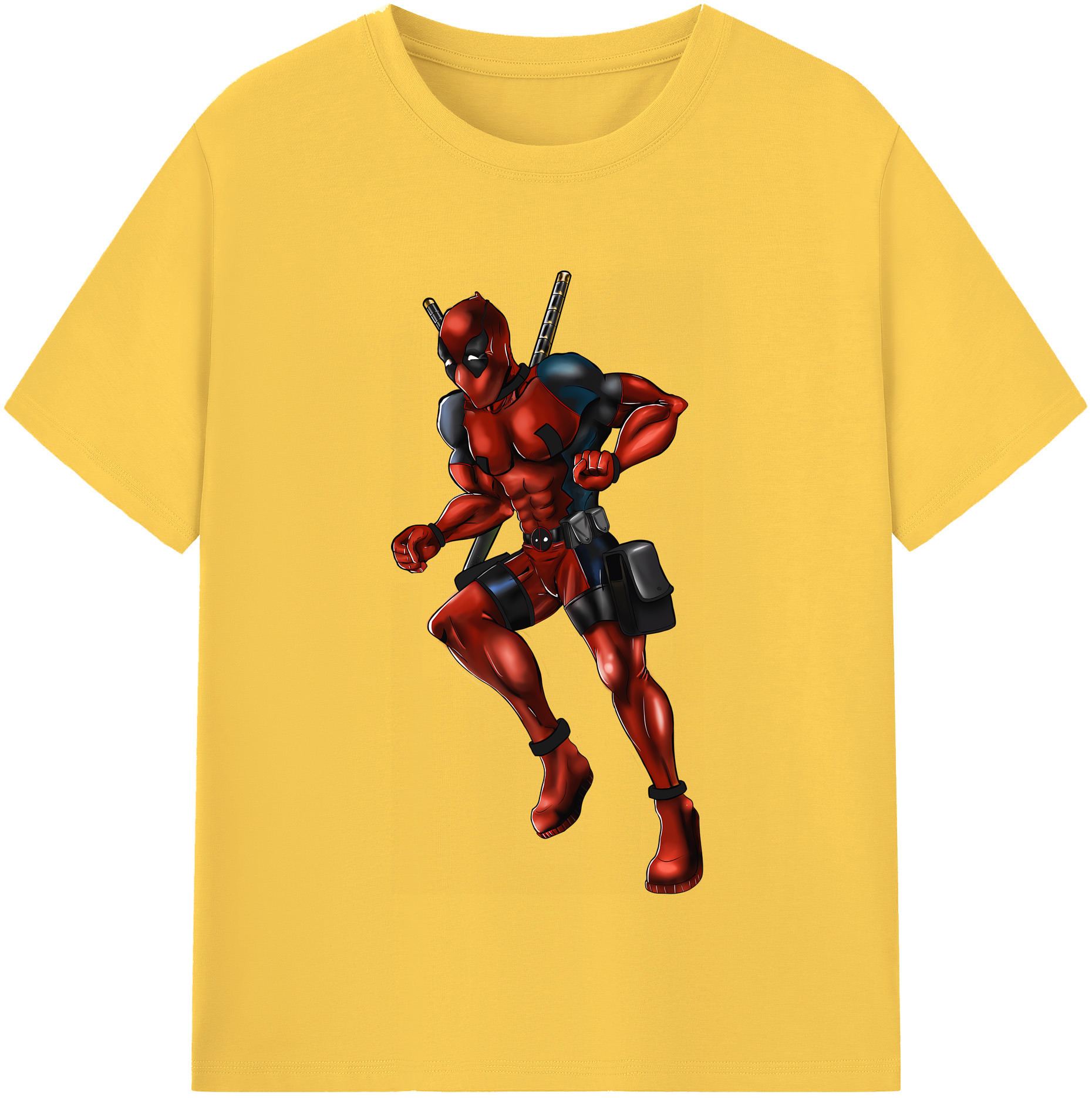 （画像用） Deadpool デッドプール 綿100％半袖Tシャツ（フロントプリント）