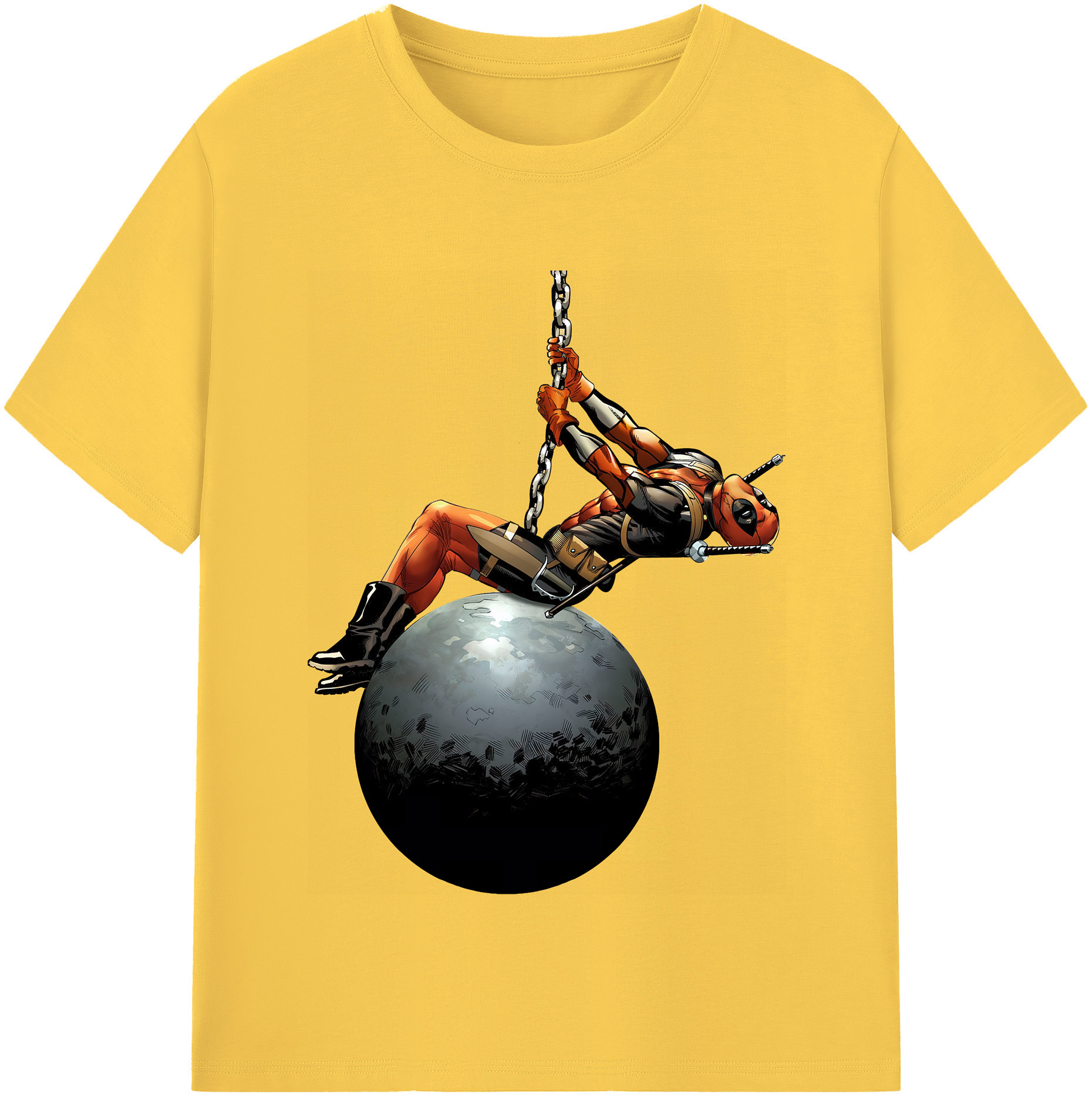 （画像用） Deadpool デッドプール 綿100％半袖Tシャツ（フロントプリント）