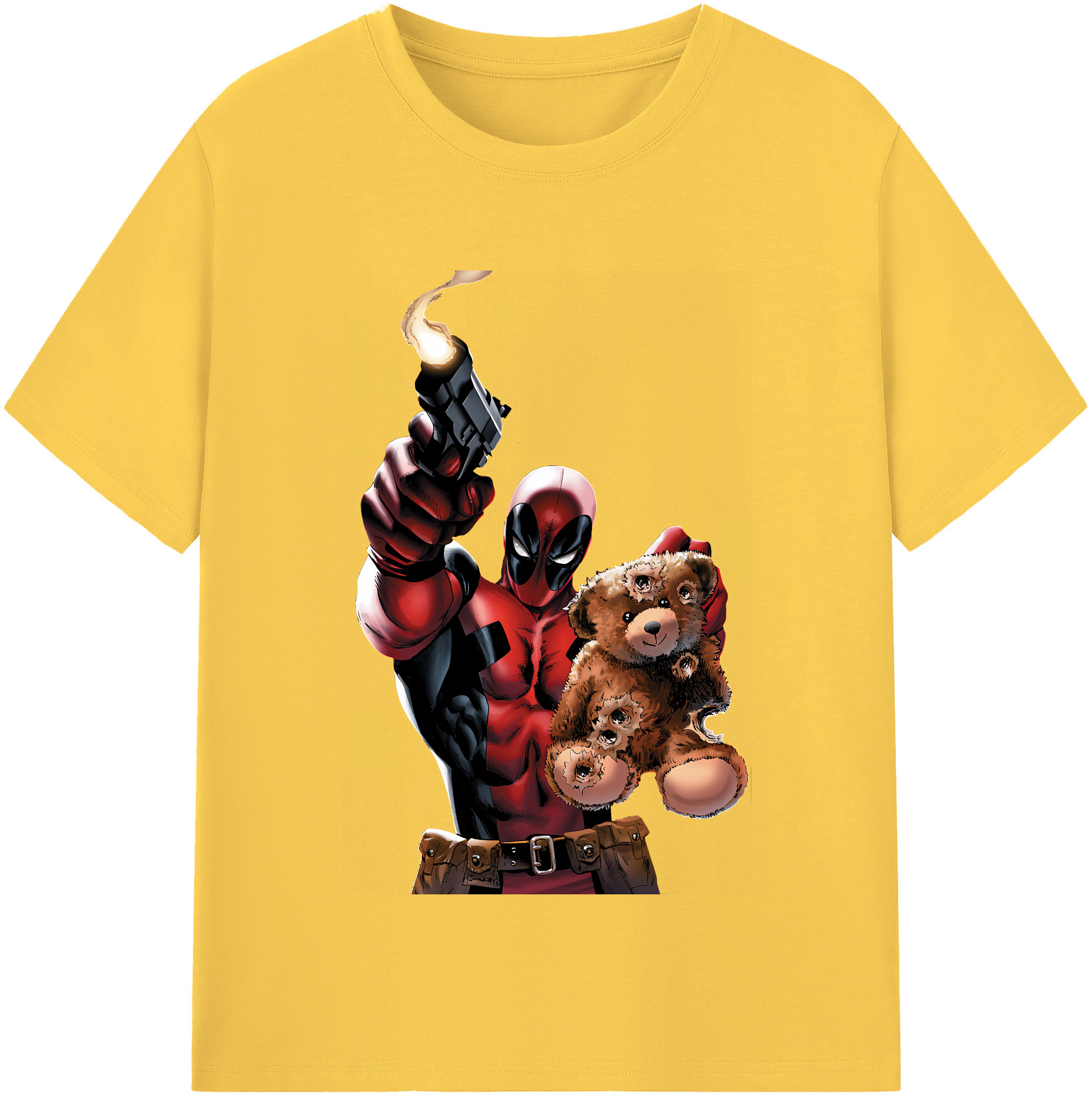 （画像用） Deadpool デッドプール 綿100％半袖Tシャツ（フロントプリント）