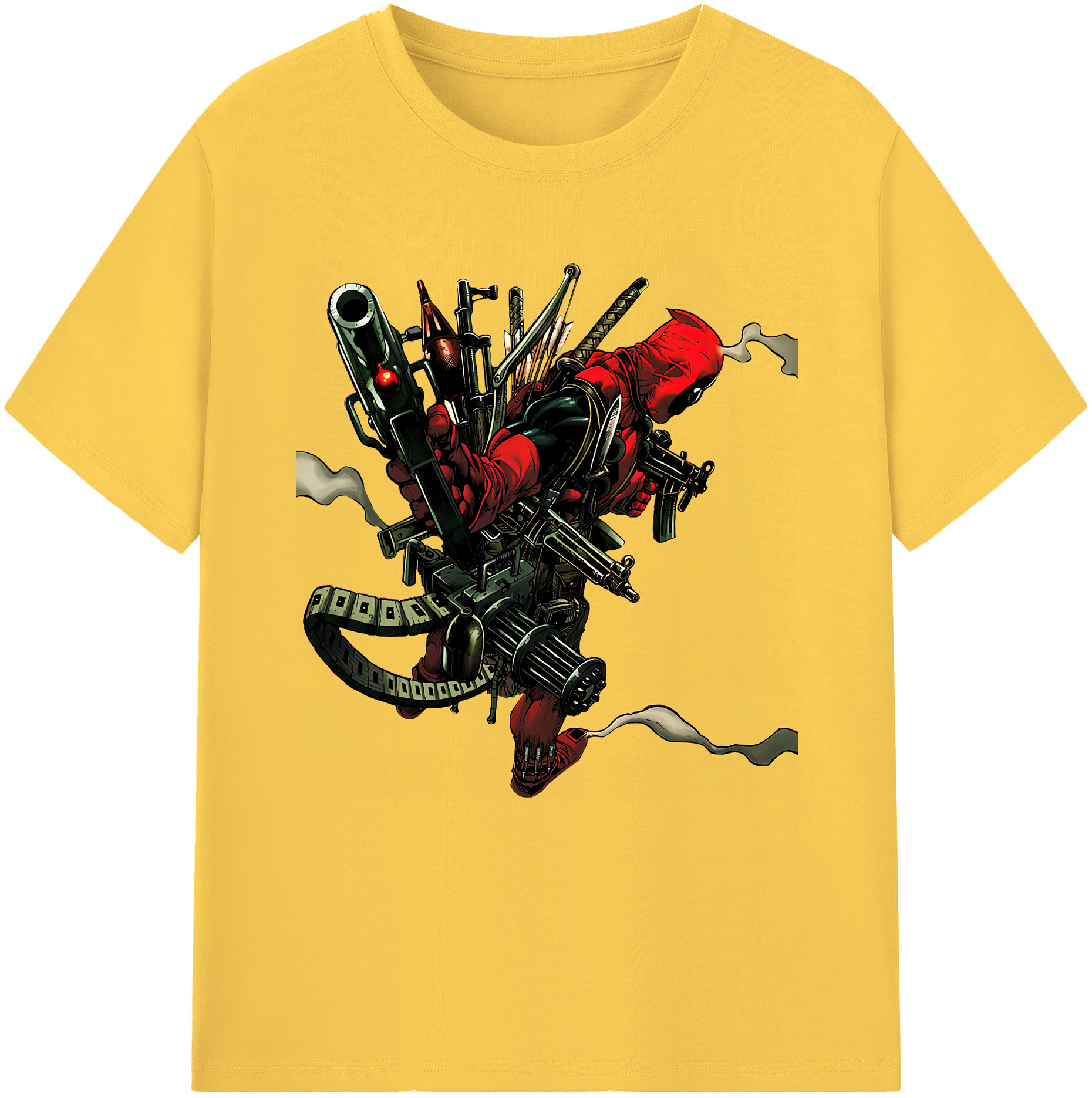 （画像用） Deadpool デッドプール 綿100％半袖Tシャツ（フロントプリント）