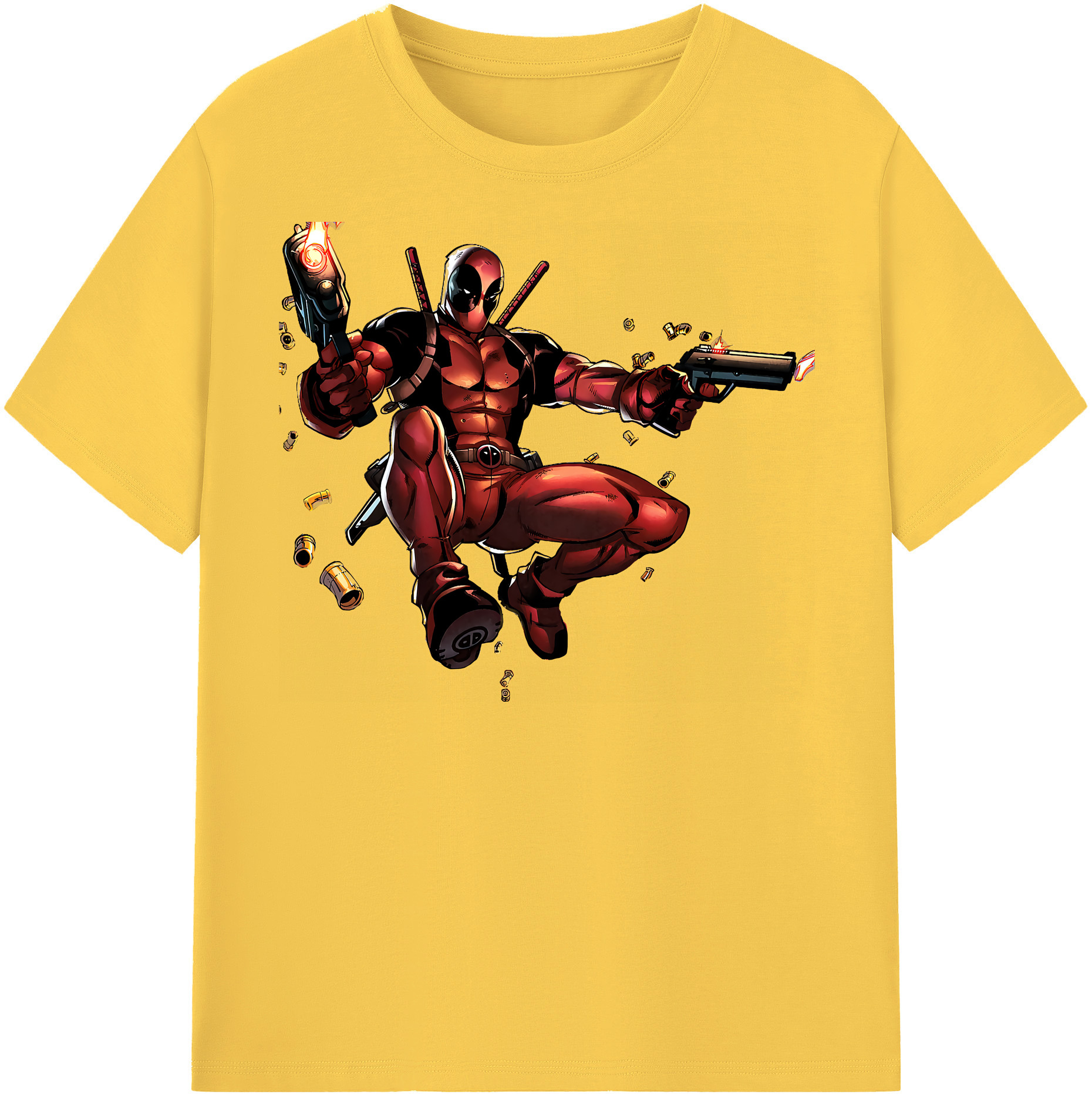 （画像用） Deadpool デッドプール 綿100％半袖Tシャツ（フロントプリント）