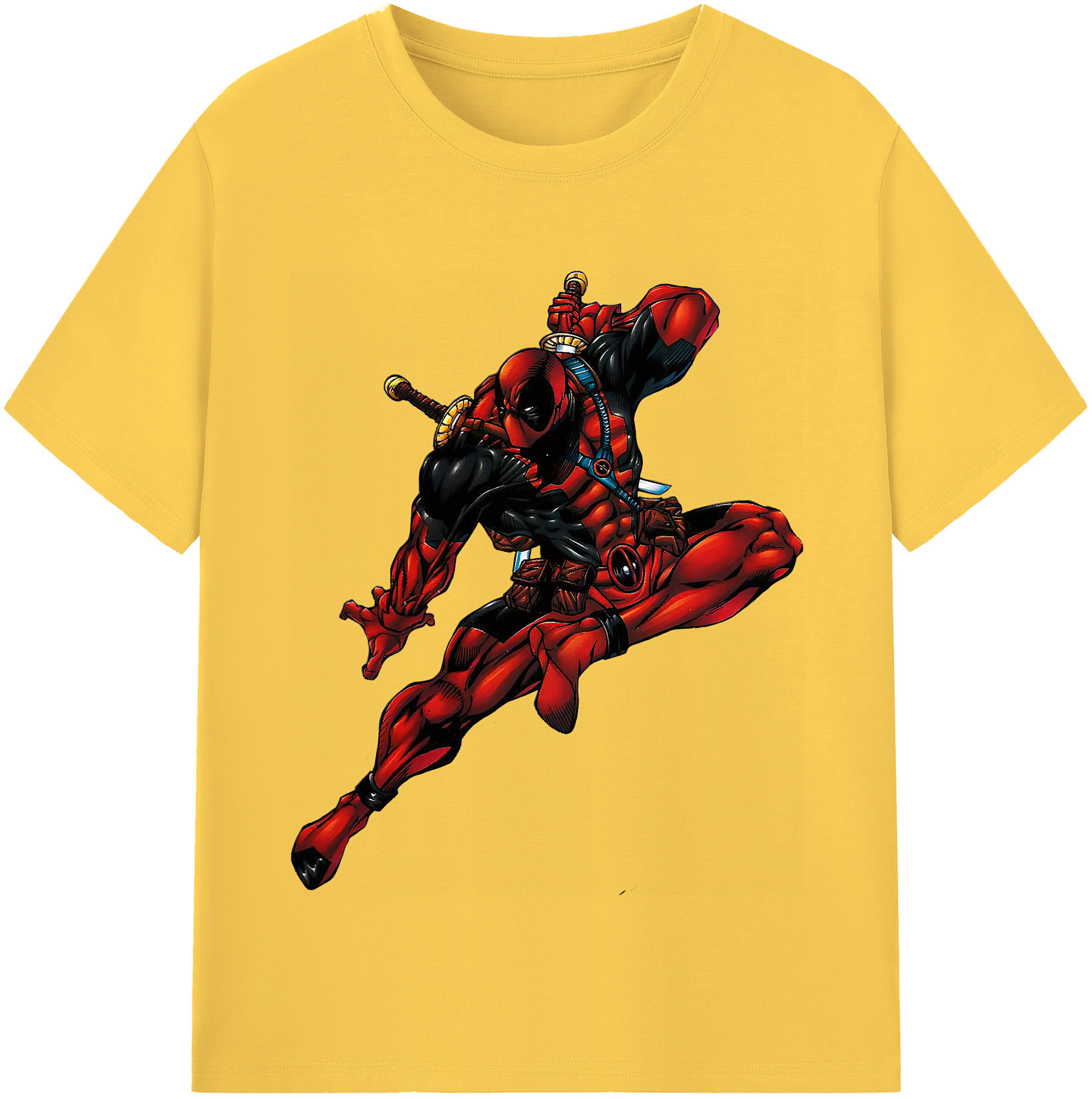 （画像用） Deadpool デッドプール 綿100％半袖Tシャツ（フロントプリント）