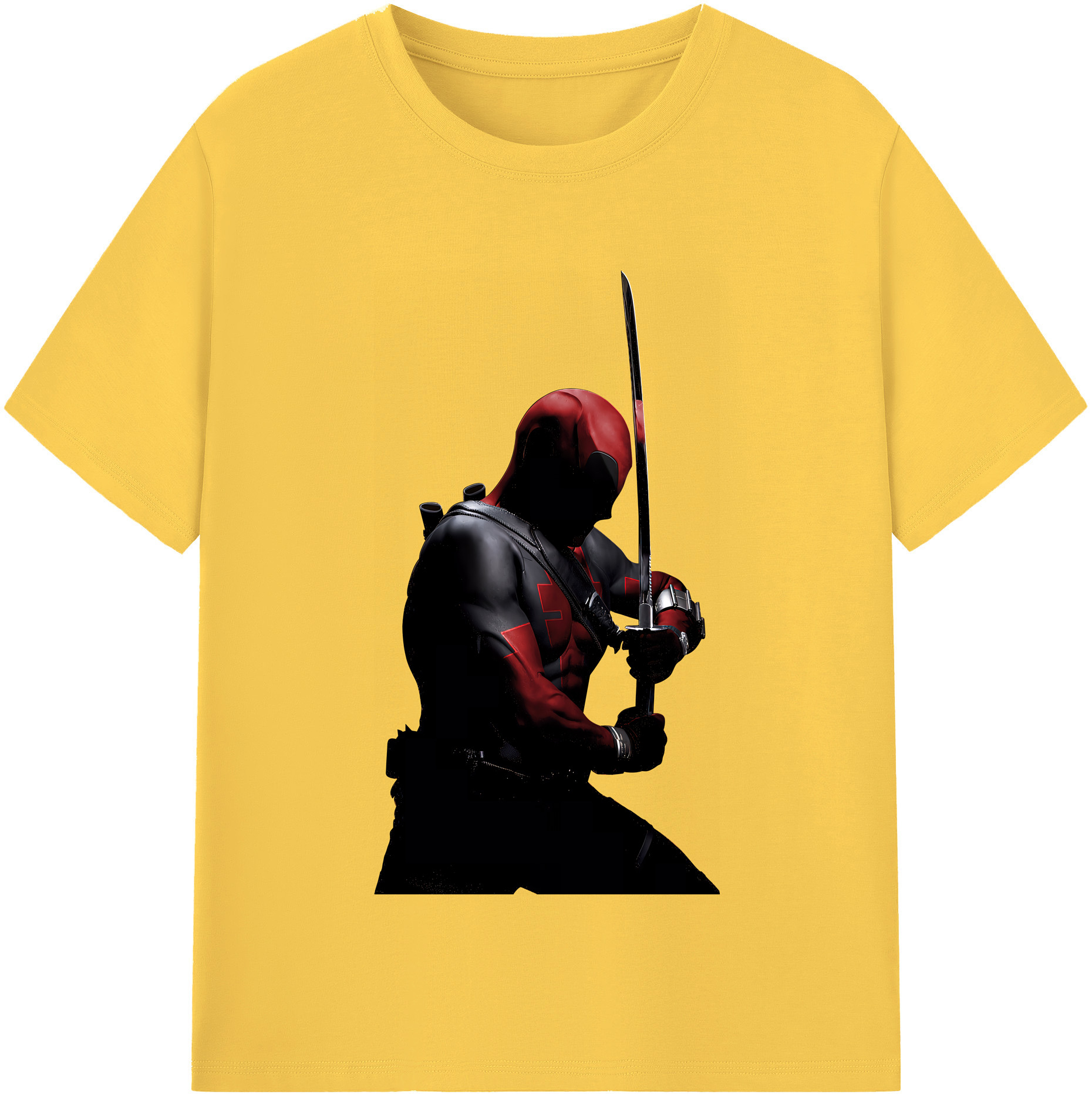 （画像用） Deadpool デッドプール 綿100％半袖Tシャツ（フロントプリント）