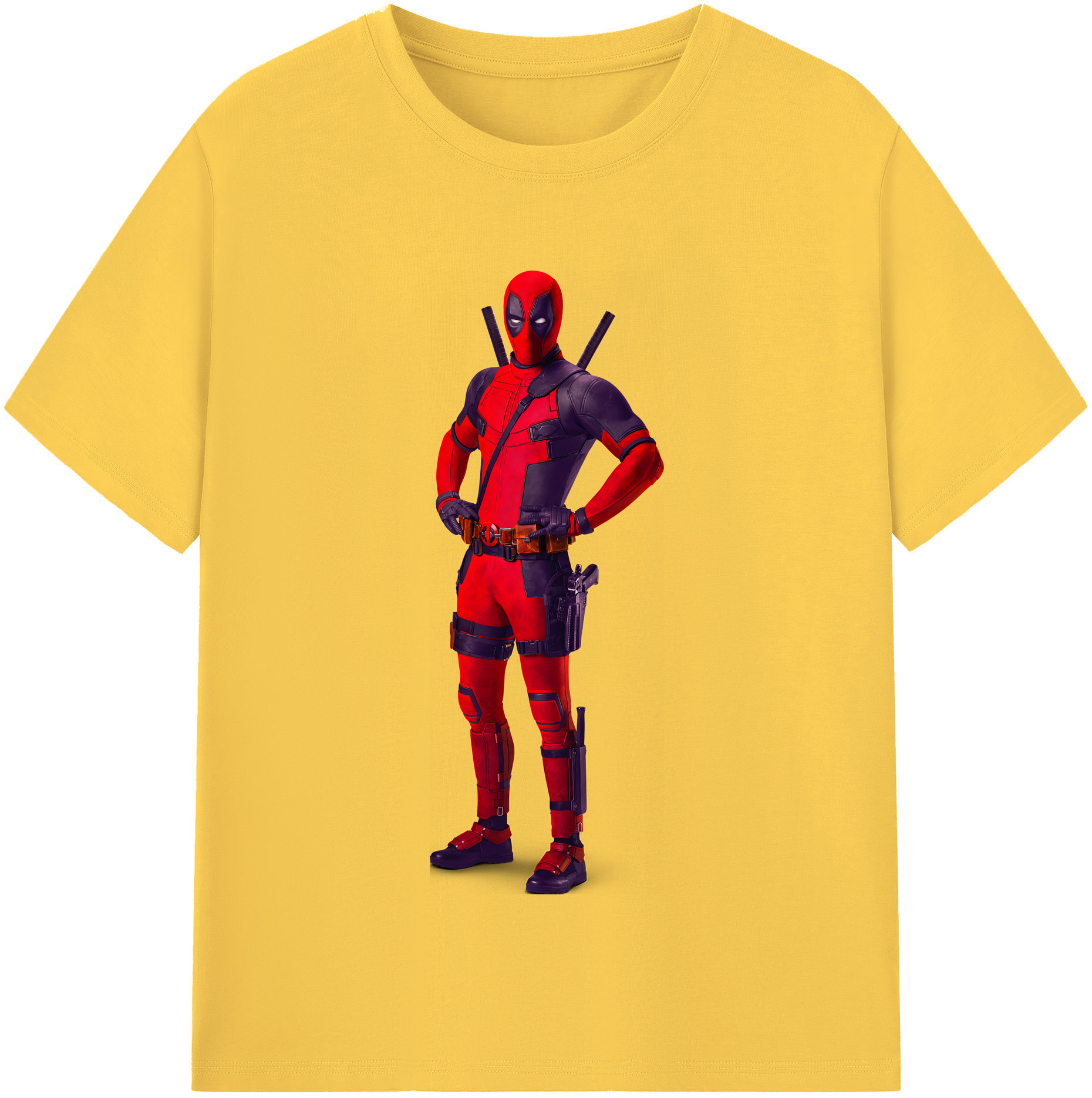 （画像用） Deadpool デッドプール 綿100％半袖Tシャツ（フロントプリント）