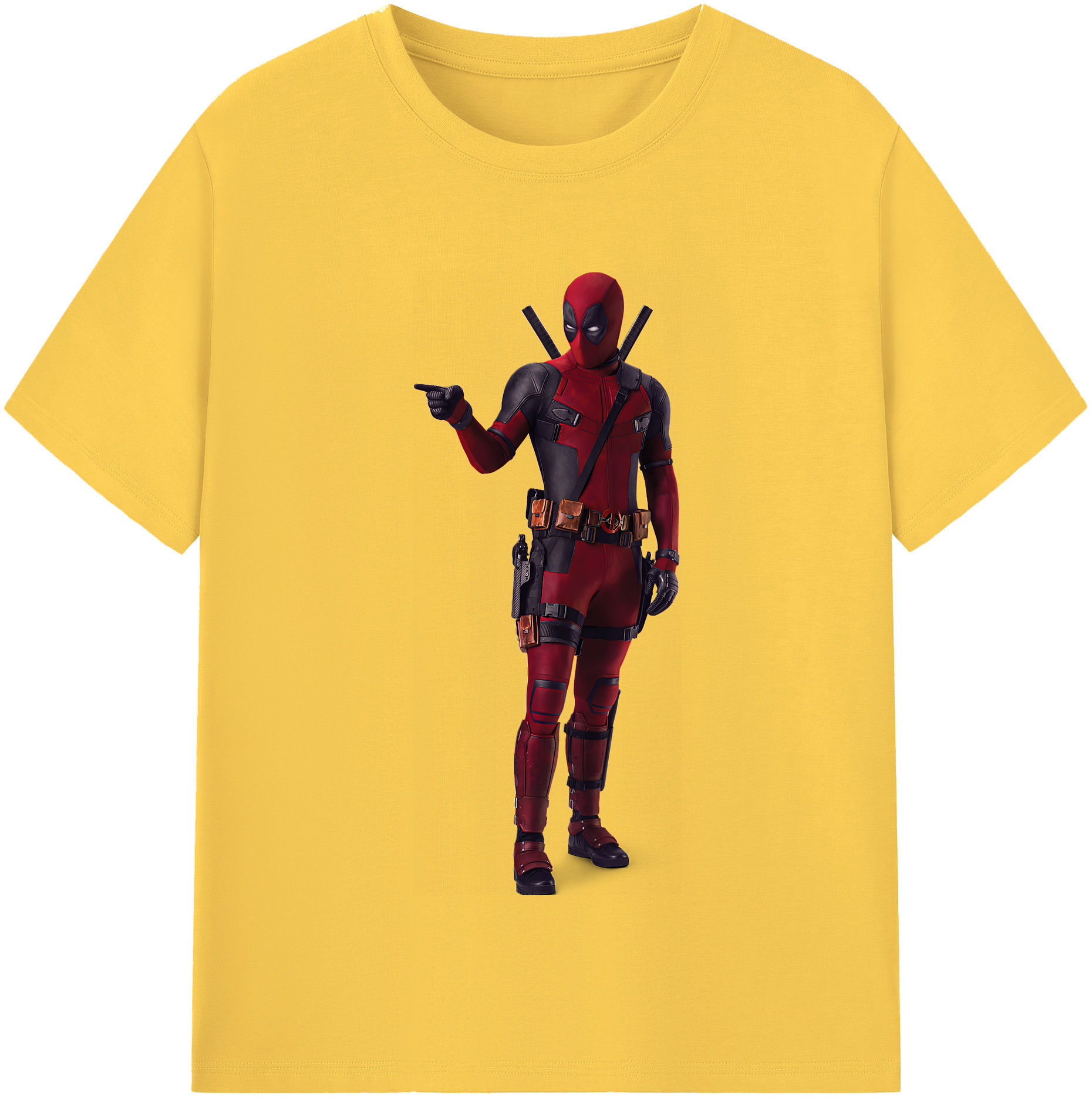 （画像用） Deadpool デッドプール 綿100％半袖Tシャツ（フロントプリント）