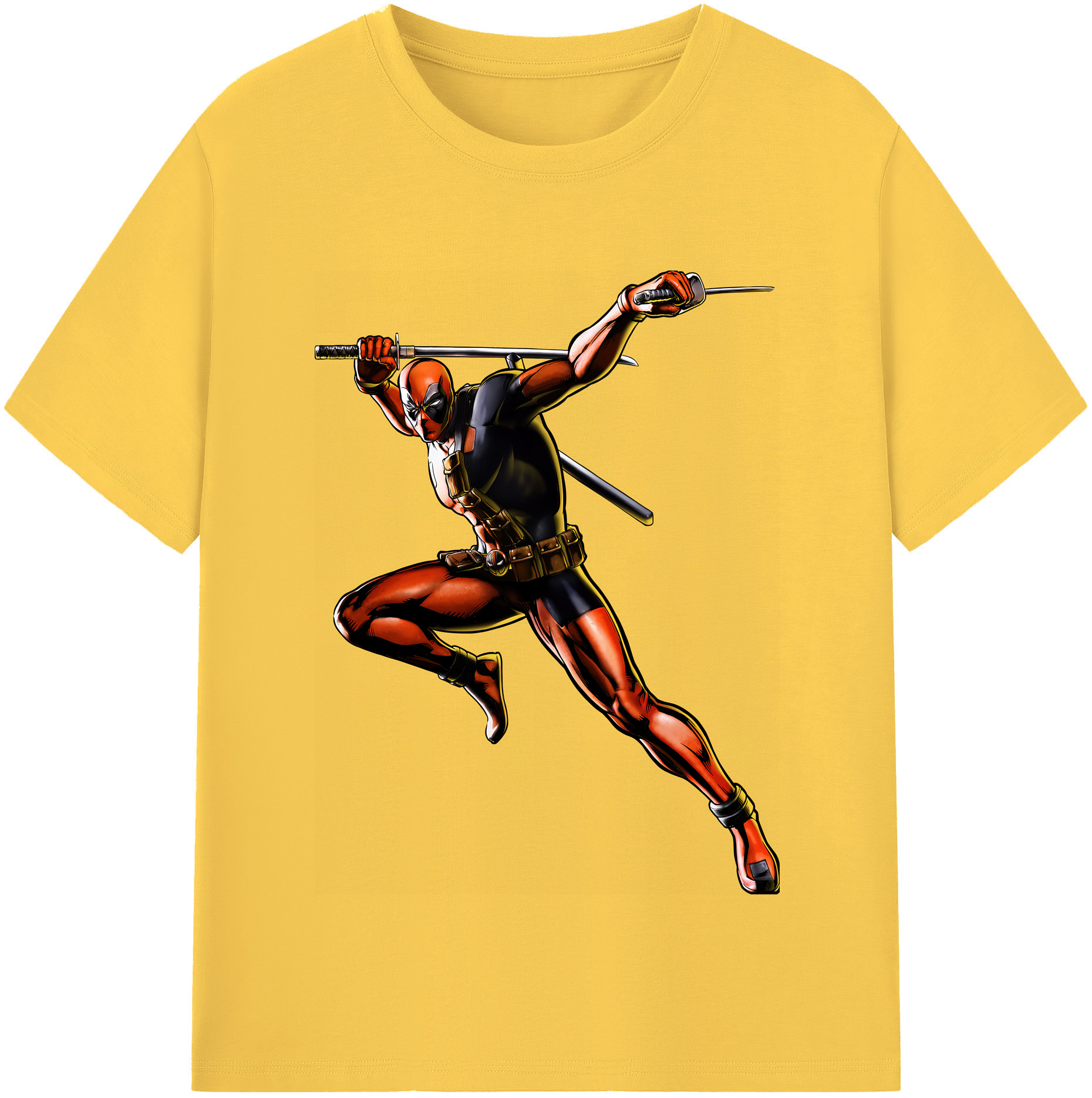 （画像用） Deadpool デッドプール 綿100％半袖Tシャツ（フロントプリント）