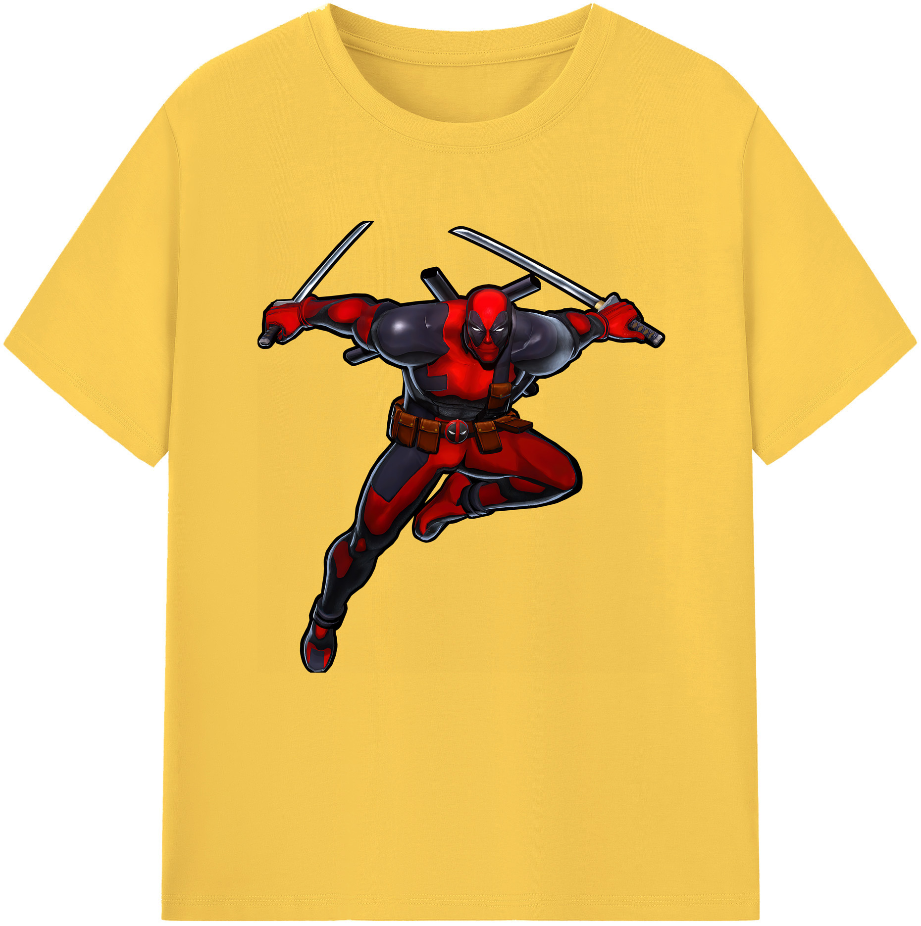 （画像用） Deadpool デッドプール 綿100％半袖Tシャツ（フロントプリント）