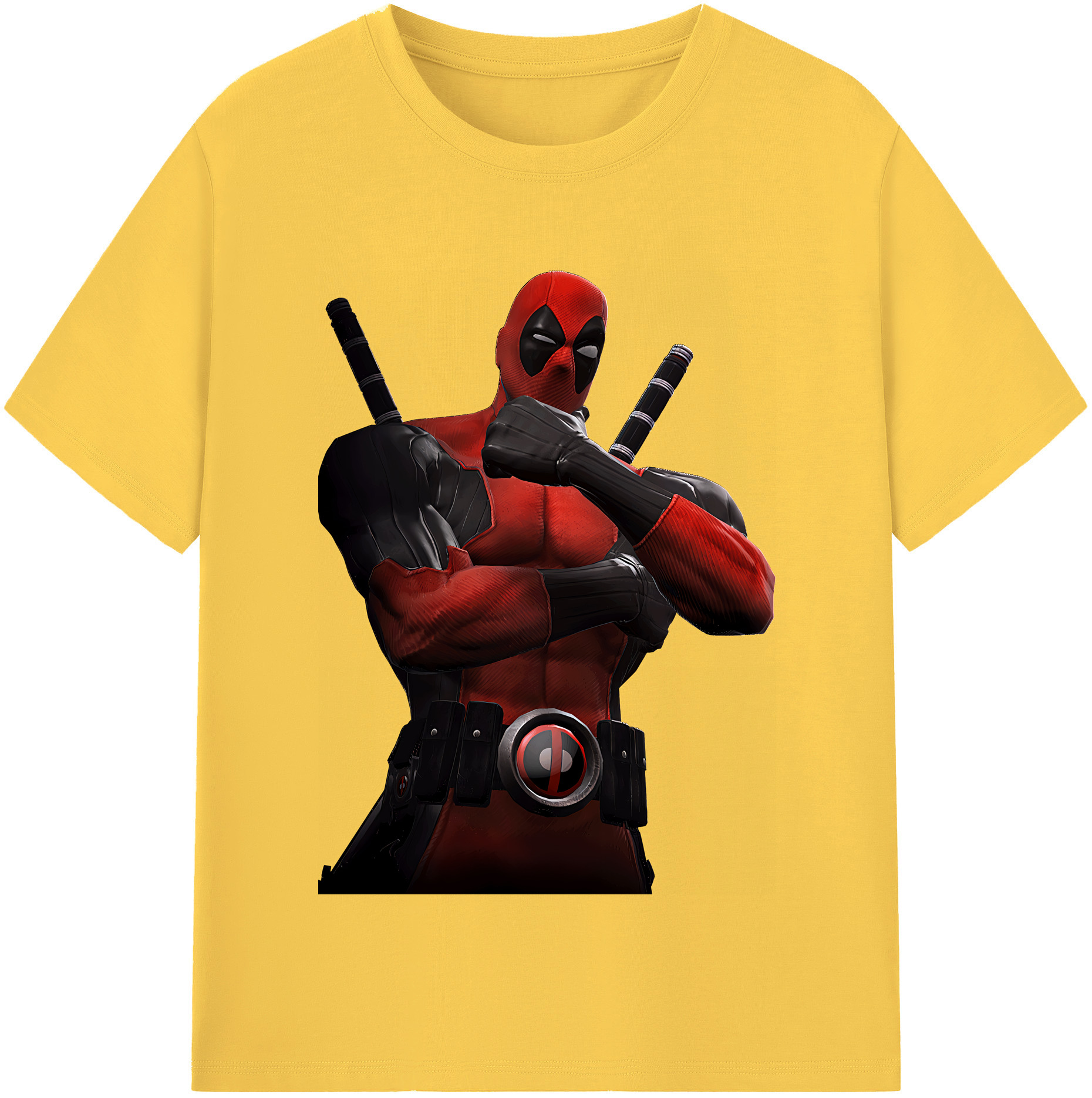 （画像用） Deadpool デッドプール 綿100％半袖Tシャツ（フロントプリント）