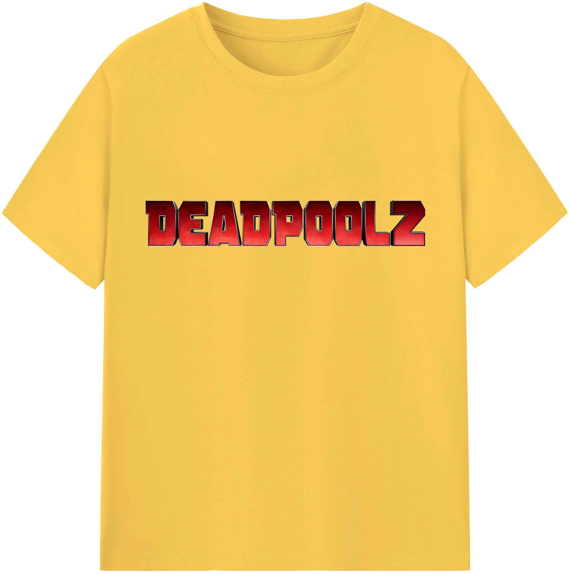 （画像用） Deadpool デッドプール 綿100％半袖Tシャツ（フロントプリント）