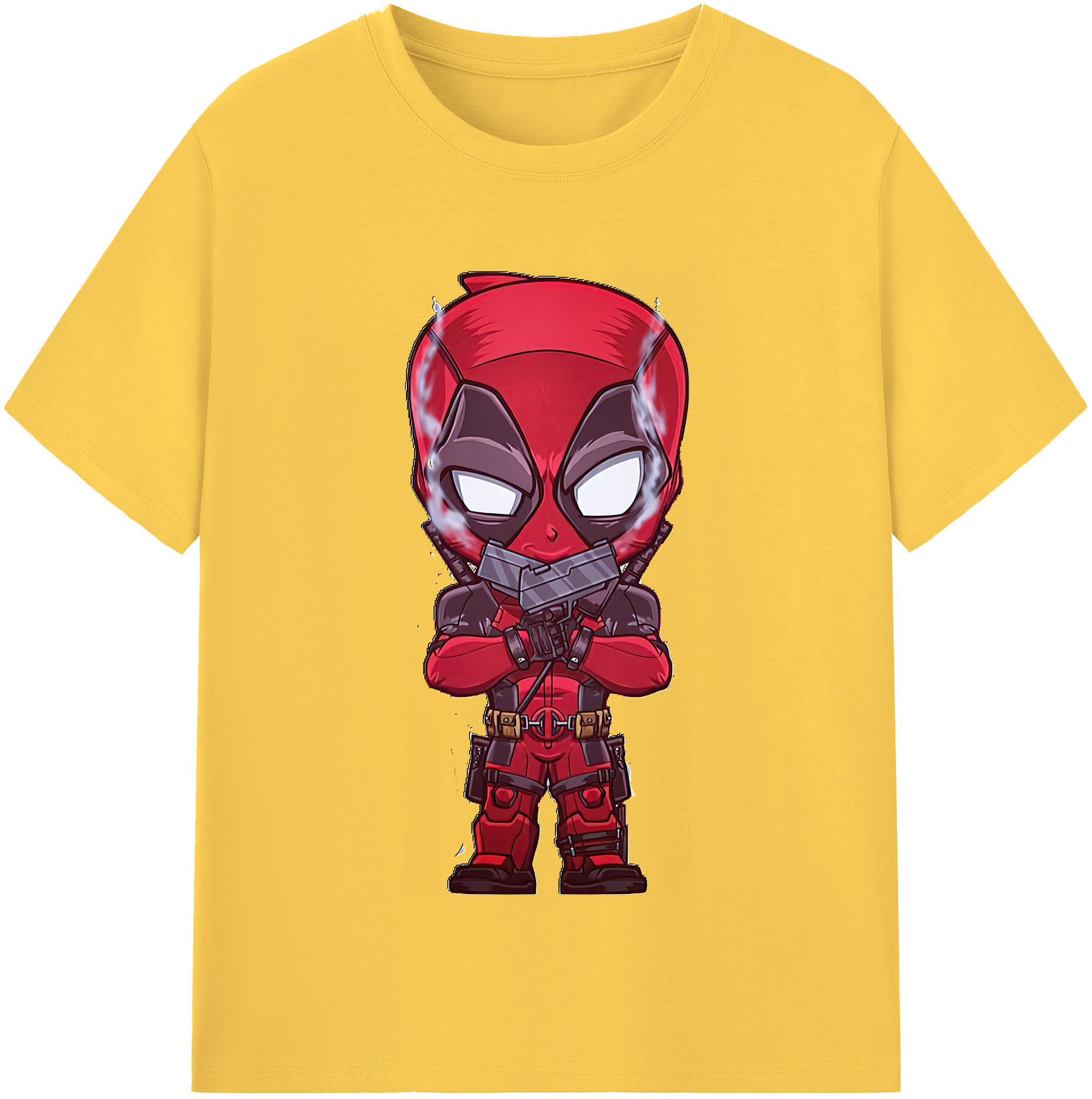 （画像用） Deadpool デッドプール 綿100％半袖Tシャツ（フロントプリント）