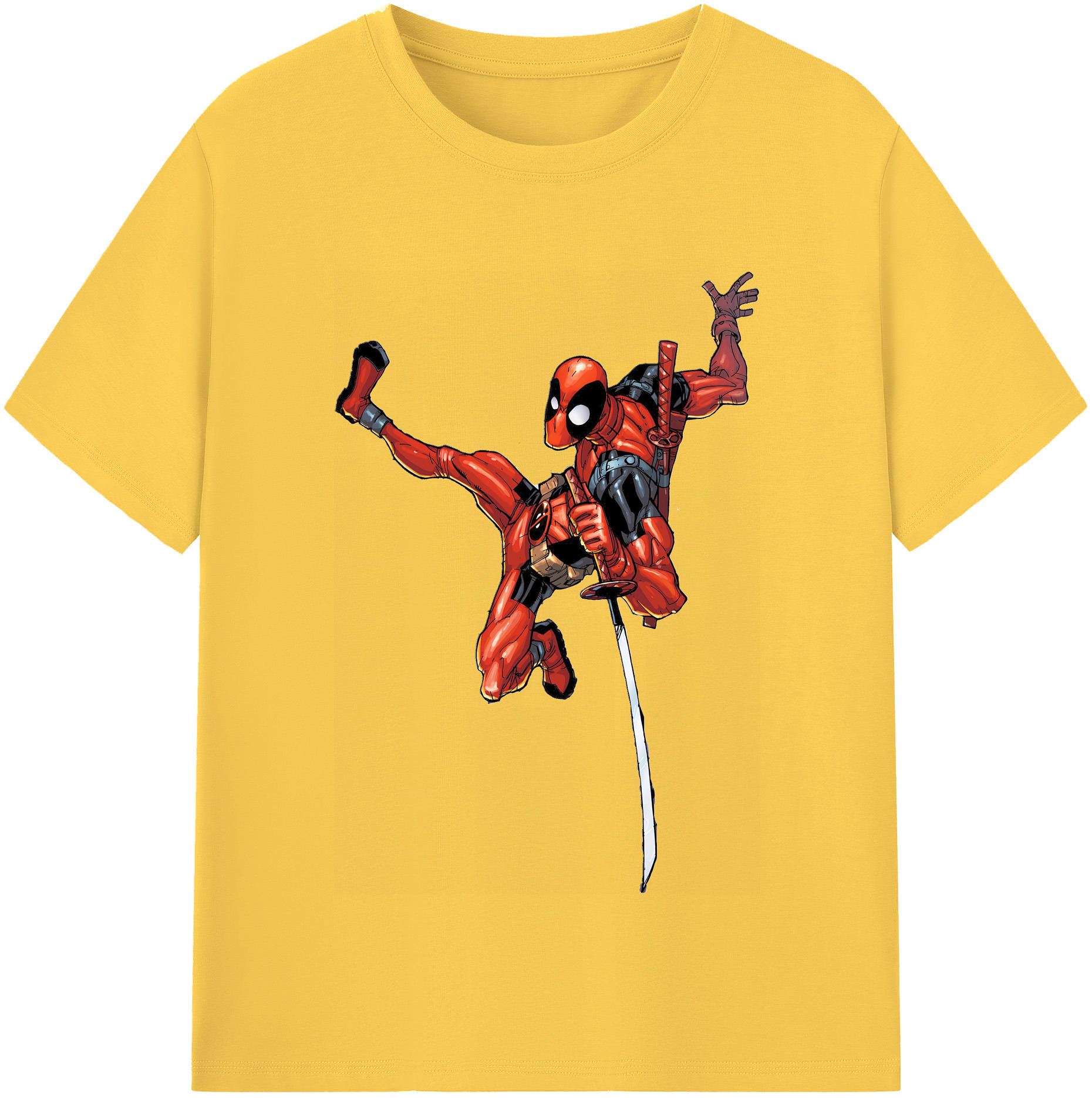 （画像用） Deadpool デッドプール 綿100％半袖Tシャツ（フロントプリント）