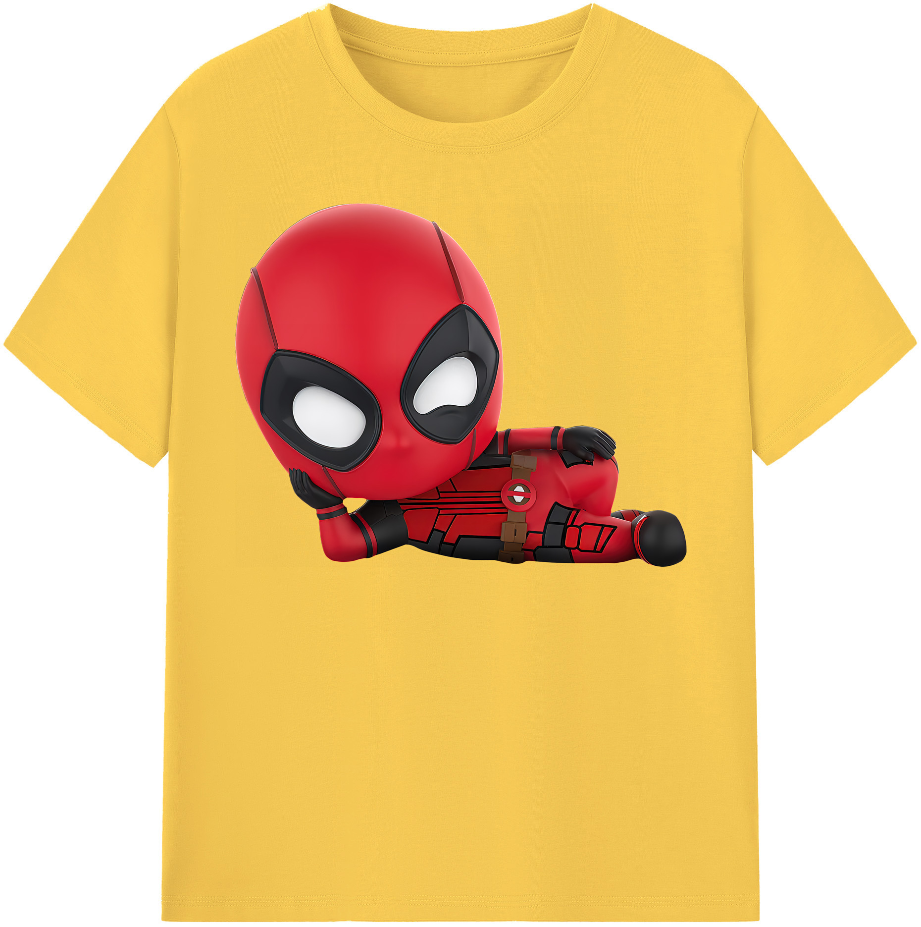 （画像用） Deadpool デッドプール 綿100％半袖Tシャツ（フロントプリント）