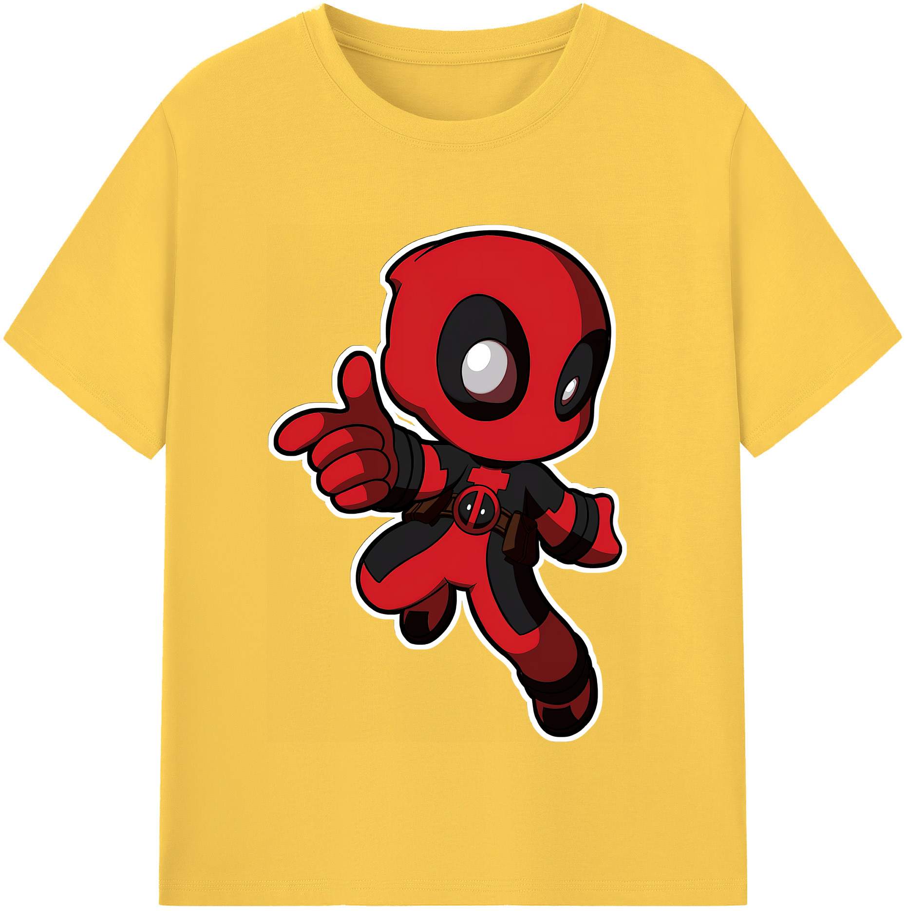 （画像用） Deadpool デッドプール 綿100％半袖Tシャツ（フロントプリント）