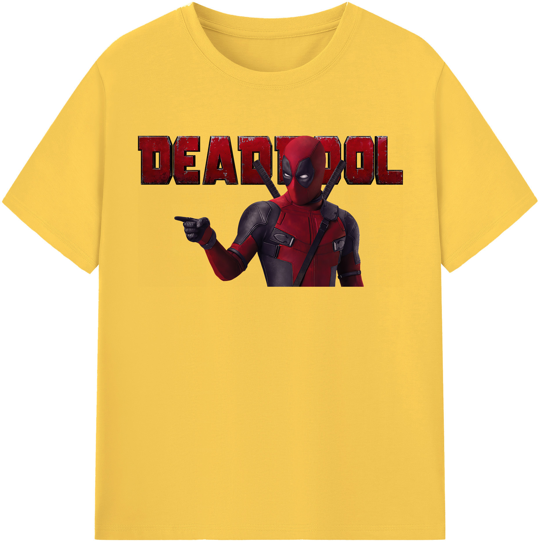 （画像用） Deadpool デッドプール 綿100％半袖Tシャツ（フロントプリント）