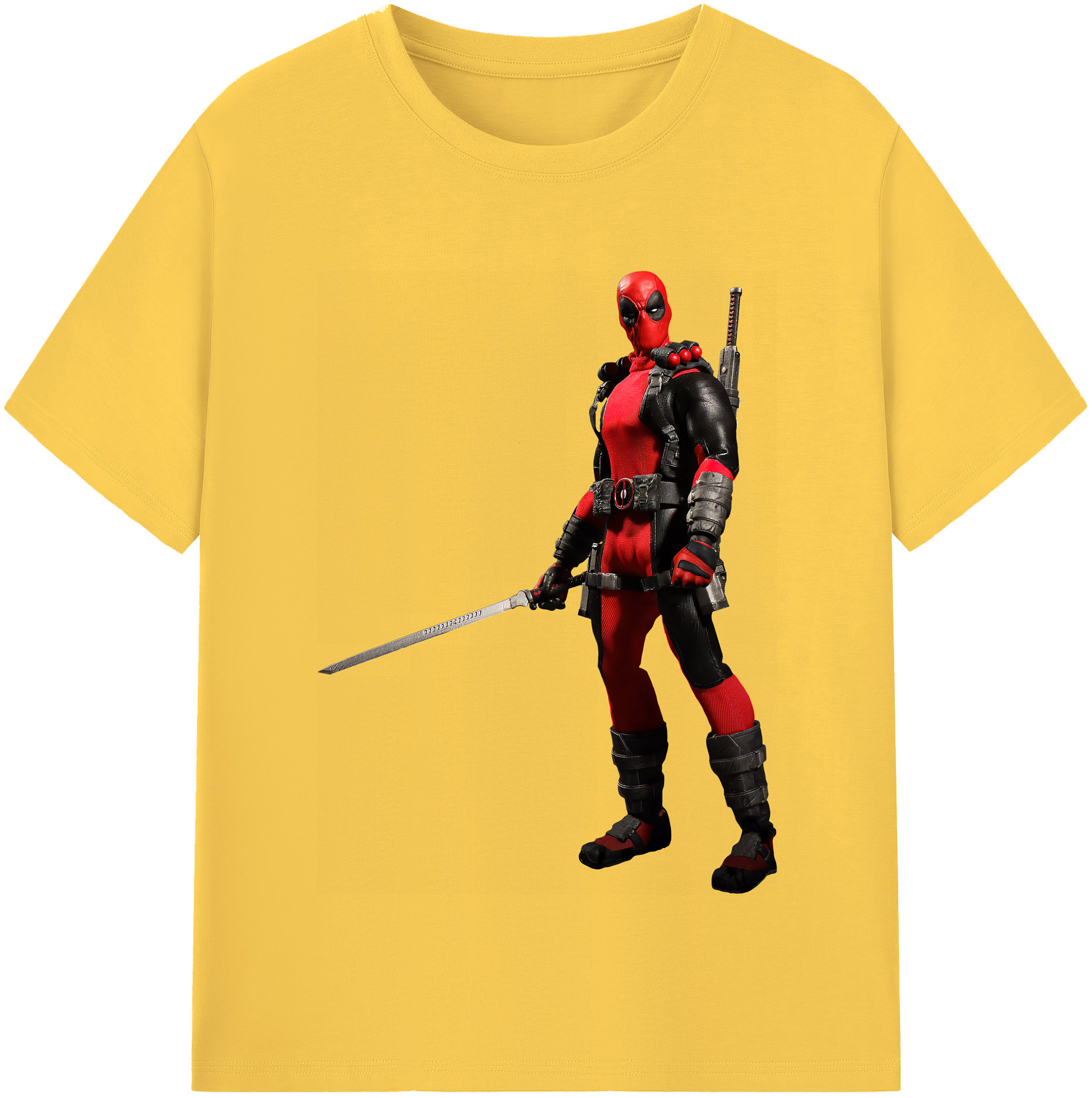 （画像用） Deadpool デッドプール 綿100％半袖Tシャツ（フロントプリント）