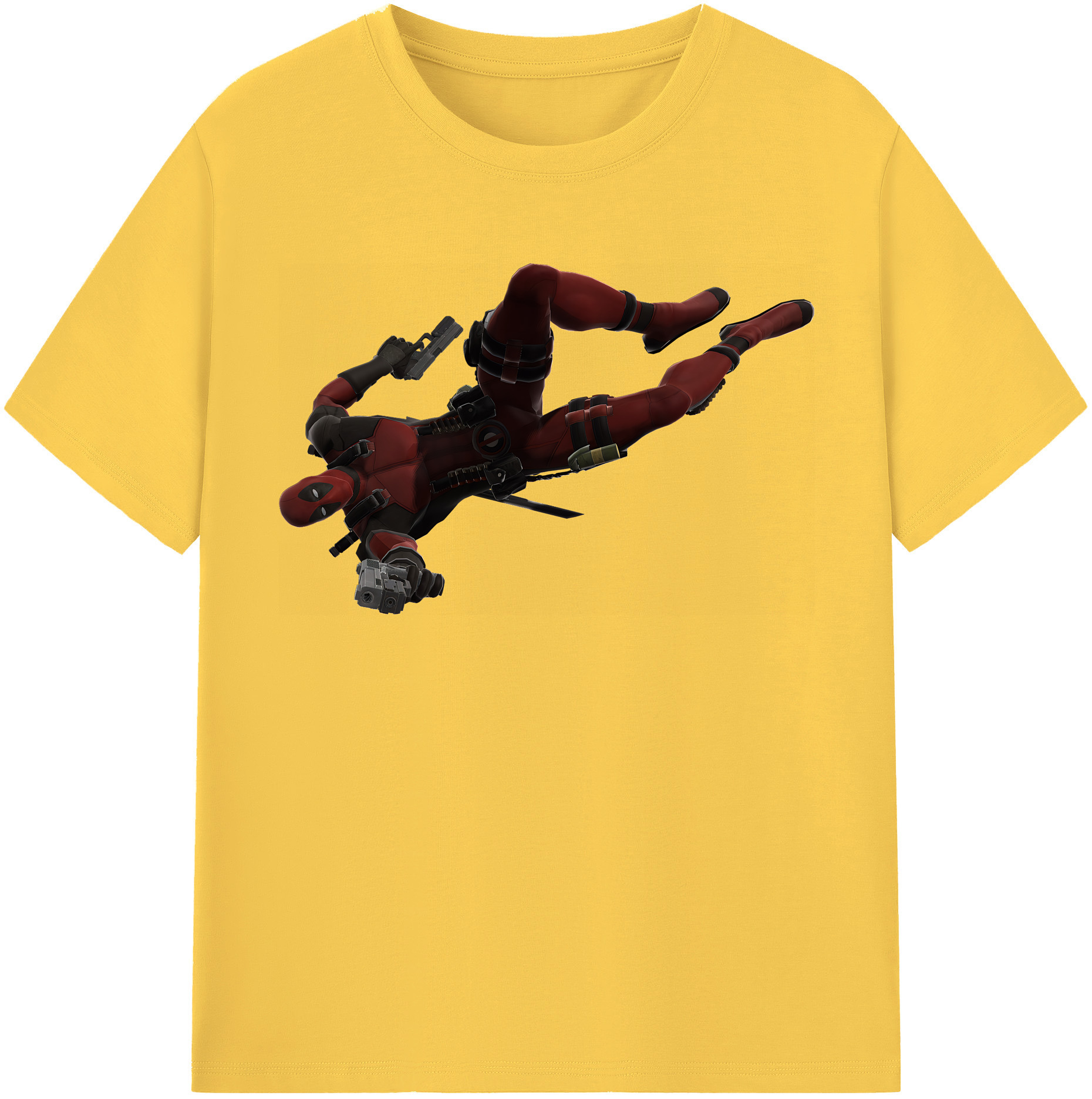 （画像用） Deadpool デッドプール 綿100％半袖Tシャツ（フロントプリント）