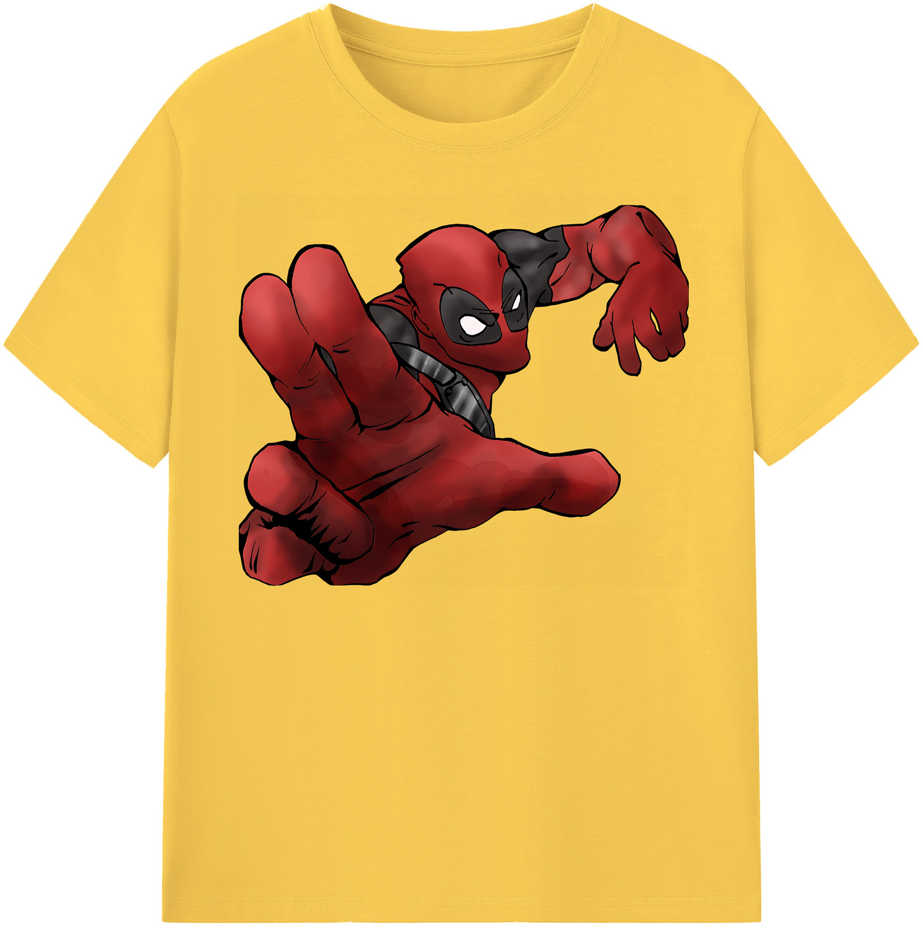 （画像用） Deadpool デッドプール 綿100％半袖Tシャツ（フロントプリント）
