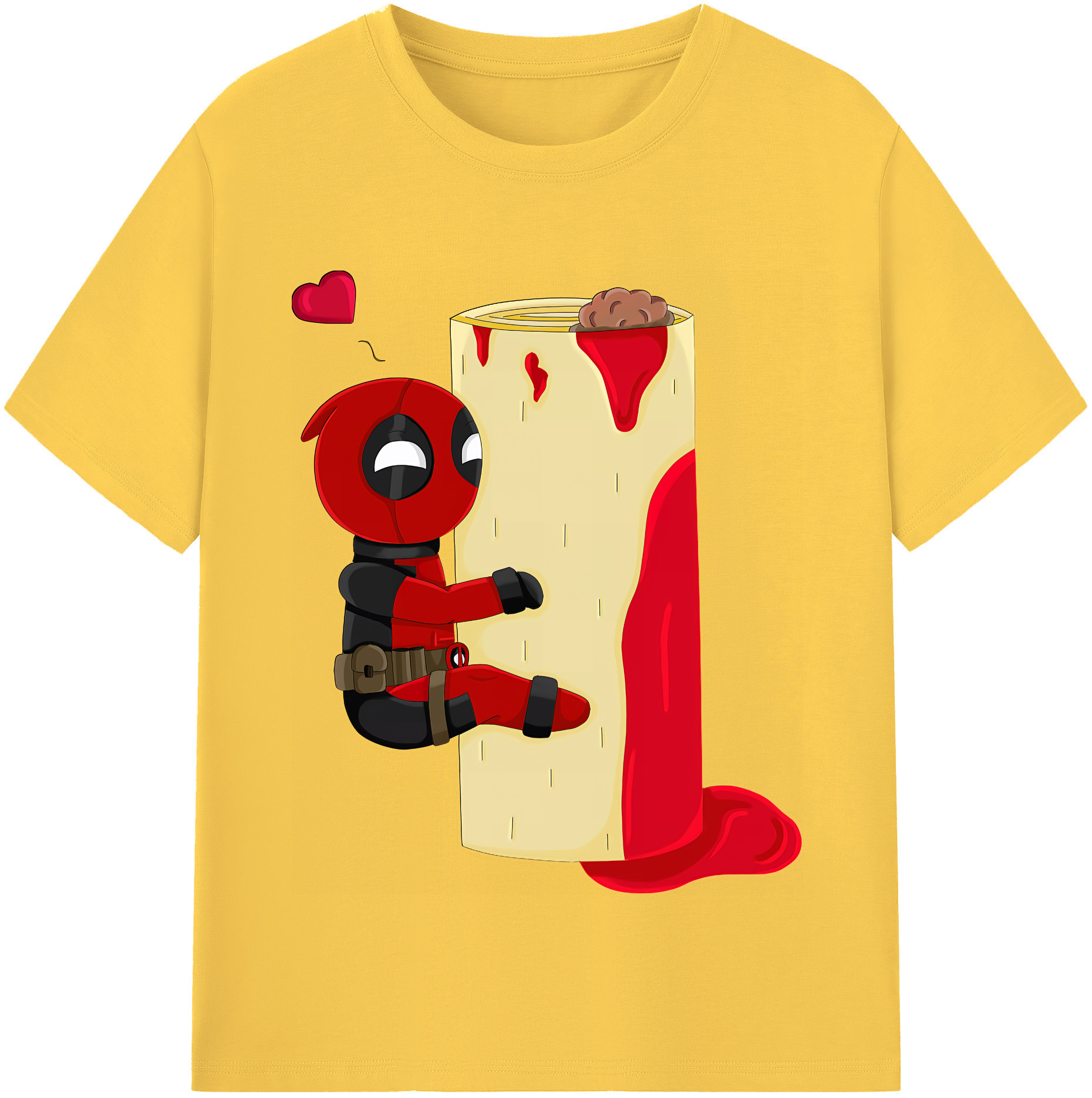 （画像用） Deadpool デッドプール 綿100％半袖Tシャツ（フロントプリント）
