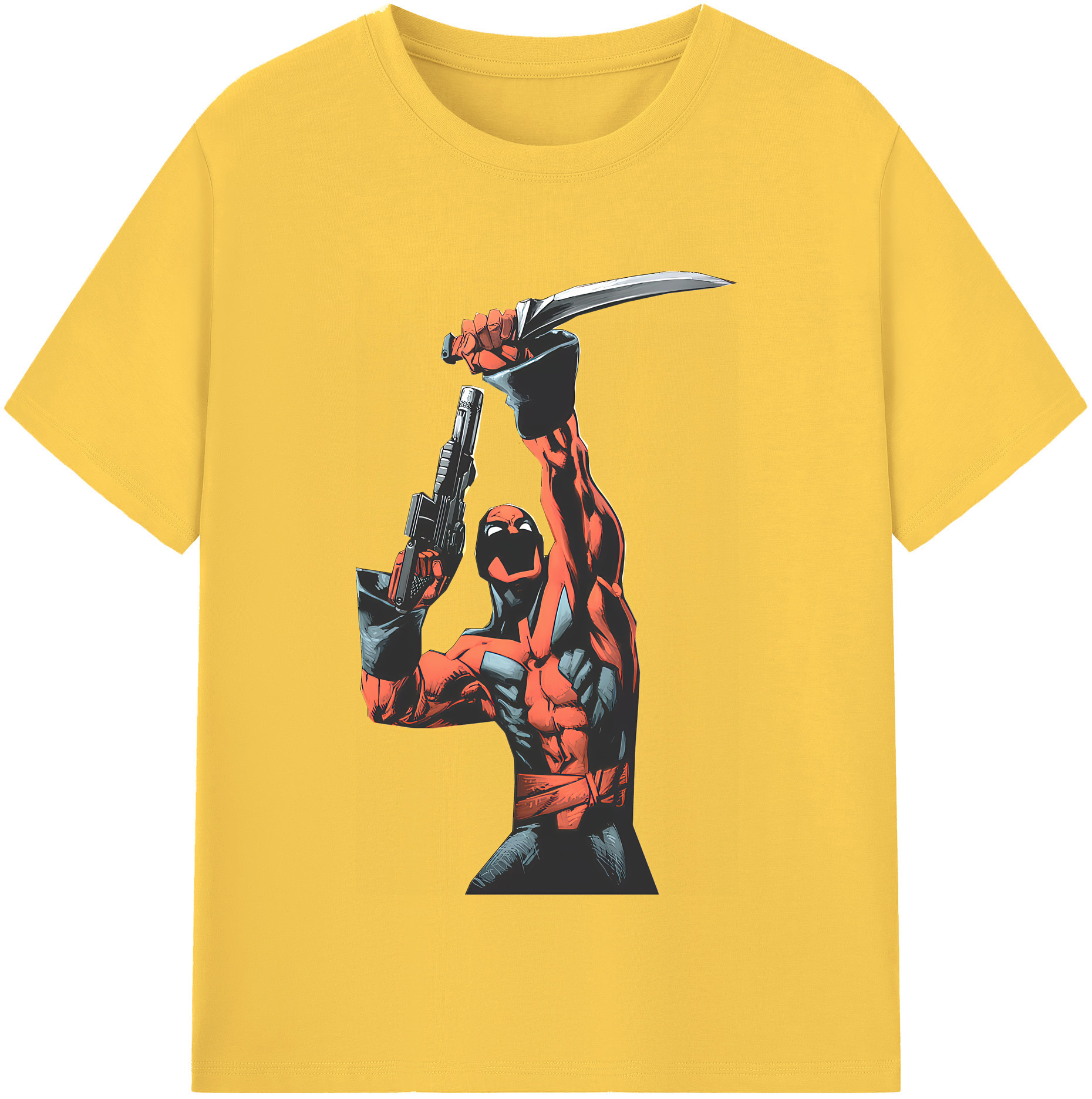 （画像用） Deadpool デッドプール 綿100％半袖Tシャツ（フロントプリント）