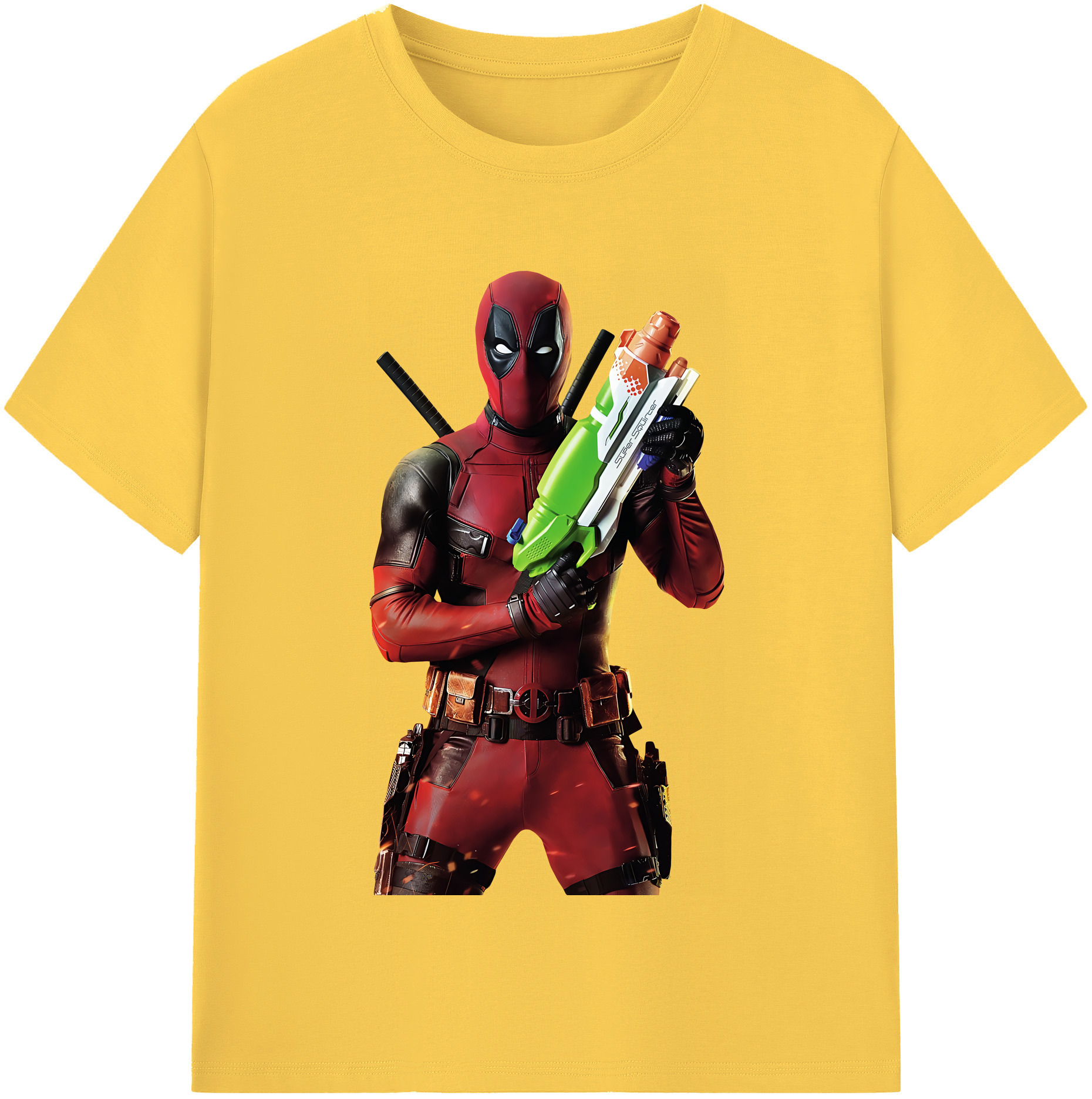 （画像用） Deadpool デッドプール 綿100％半袖Tシャツ（フロントプリント）