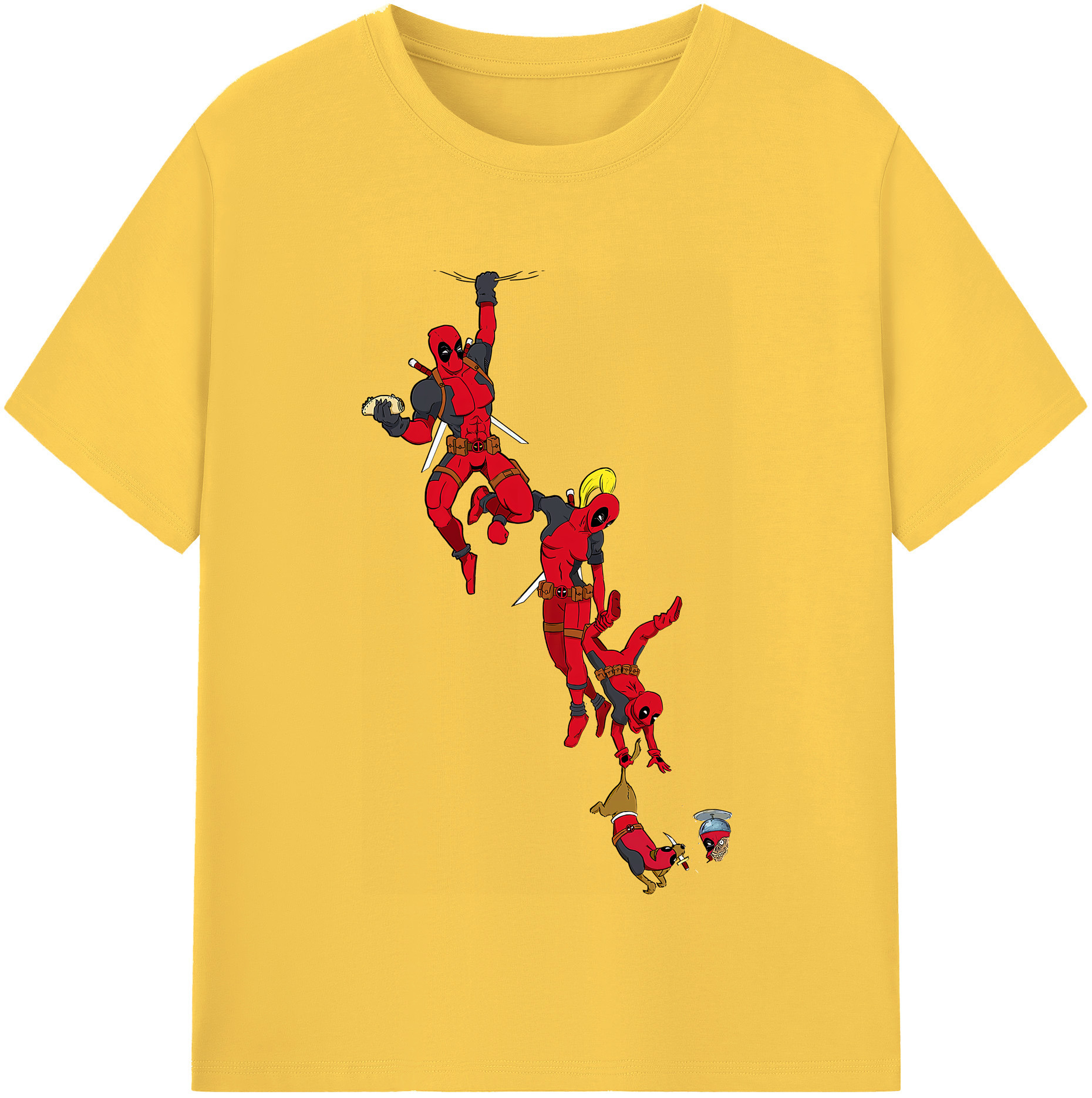 （画像用） Deadpool デッドプール 綿100％半袖Tシャツ（フロントプリント）