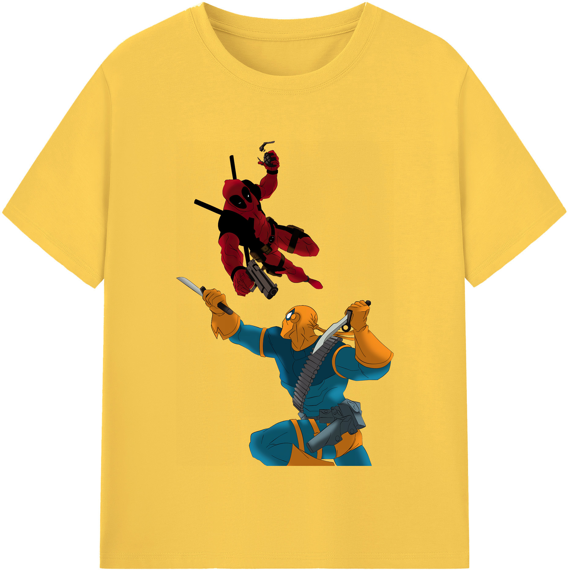 （画像用） Deadpool デッドプール 綿100％半袖Tシャツ（フロントプリント）