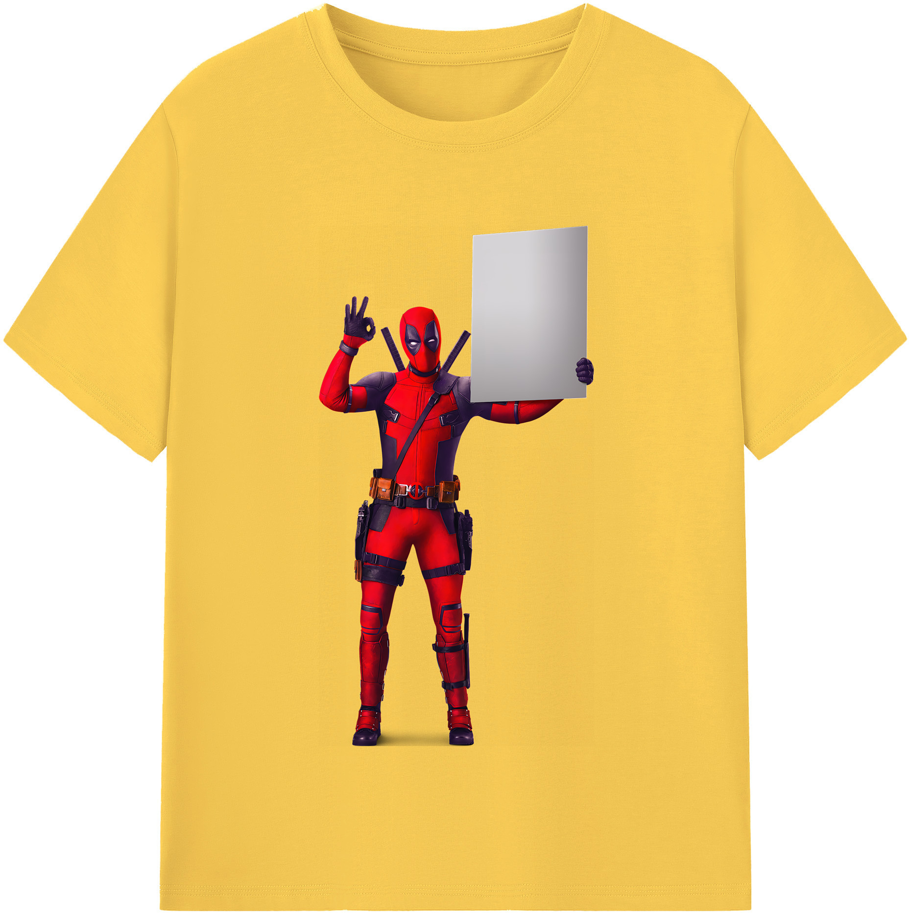（画像用） Deadpool デッドプール 綿100％半袖Tシャツ（フロントプリント）