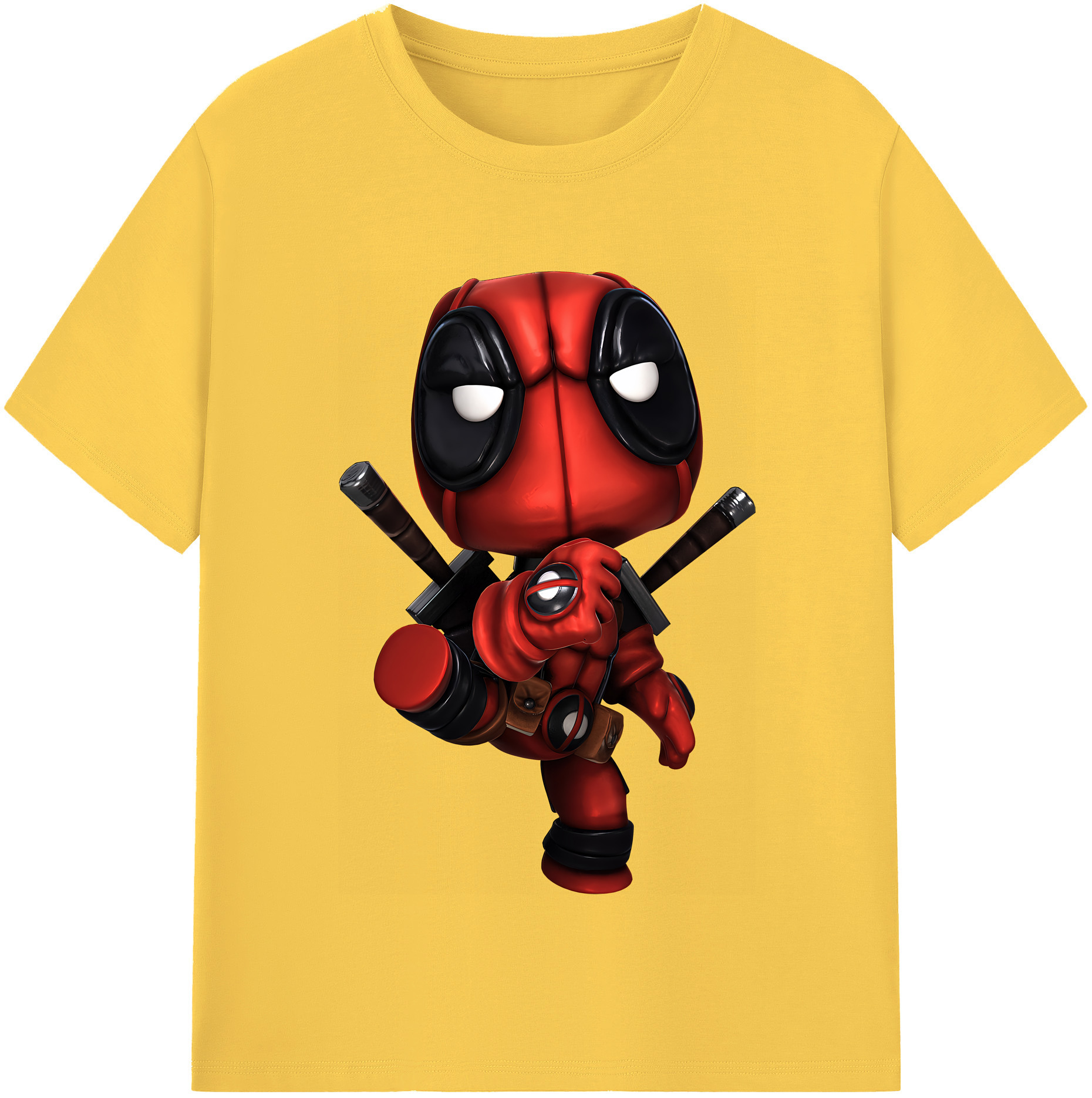 （画像用） Deadpool デッドプール 綿100％半袖Tシャツ（フロントプリント）
