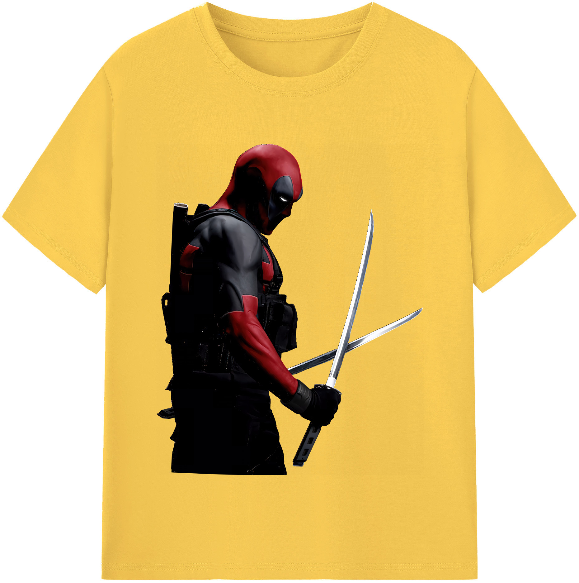 （画像用） Deadpool デッドプール 綿100％半袖Tシャツ（フロントプリント）