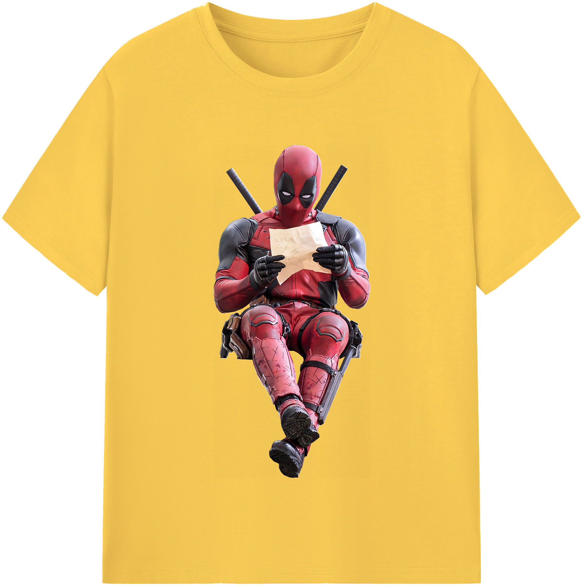 （画像用） Deadpool デッドプール 綿100％半袖Tシャツ（フロントプリント）