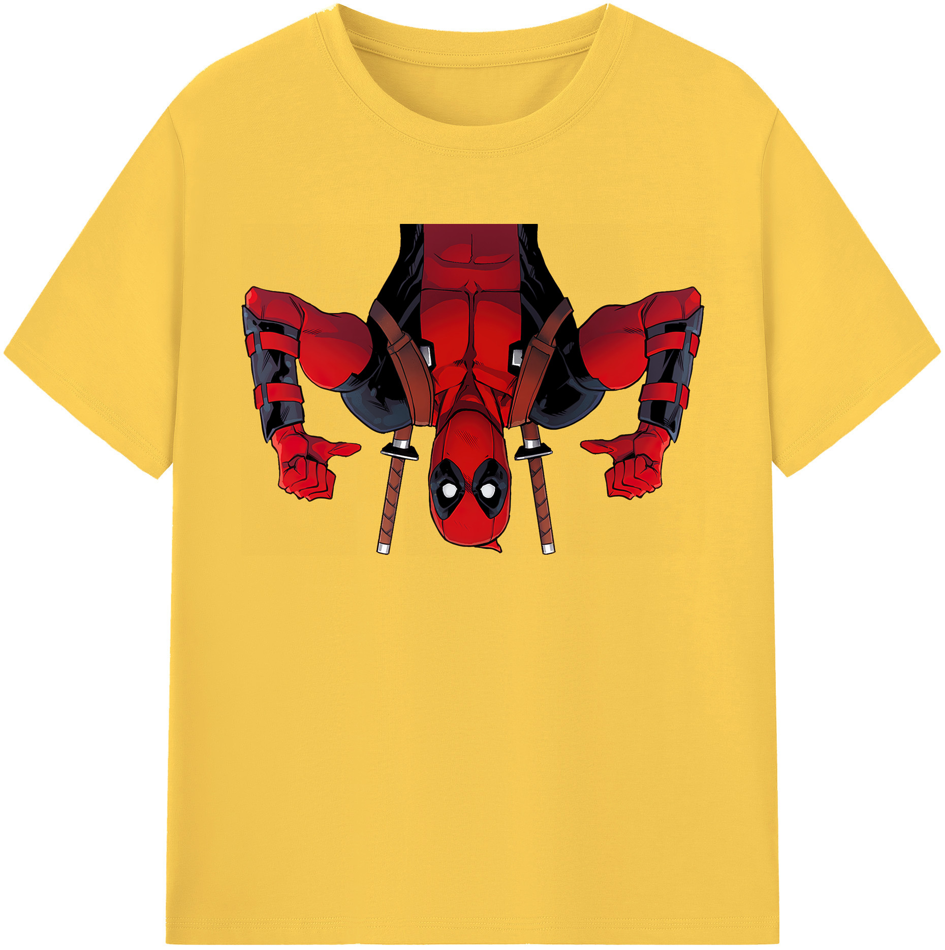 （画像用） Deadpool デッドプール 綿100％半袖Tシャツ（フロントプリント）