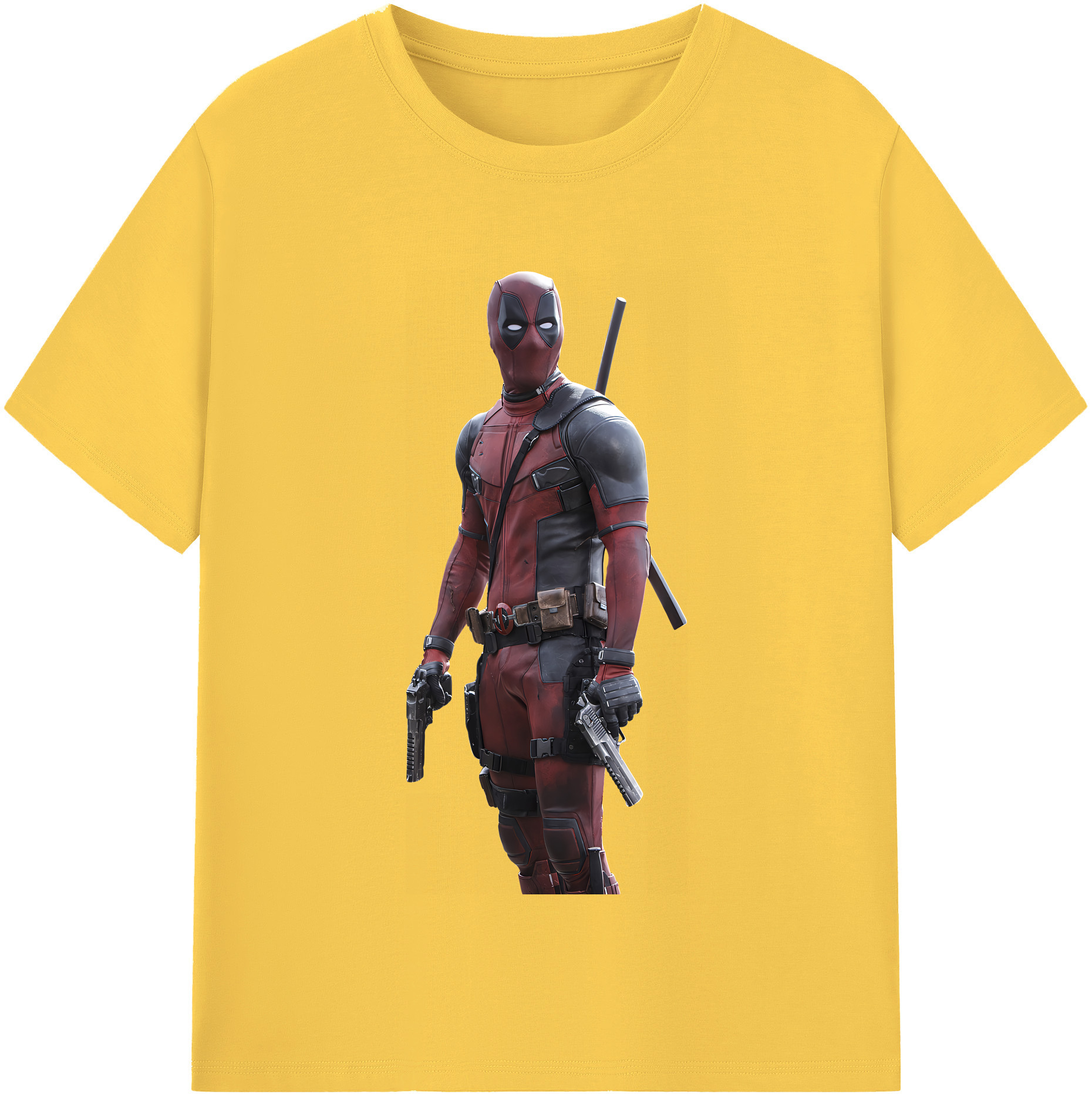 （画像用） Deadpool デッドプール 綿100％半袖Tシャツ（フロントプリント）