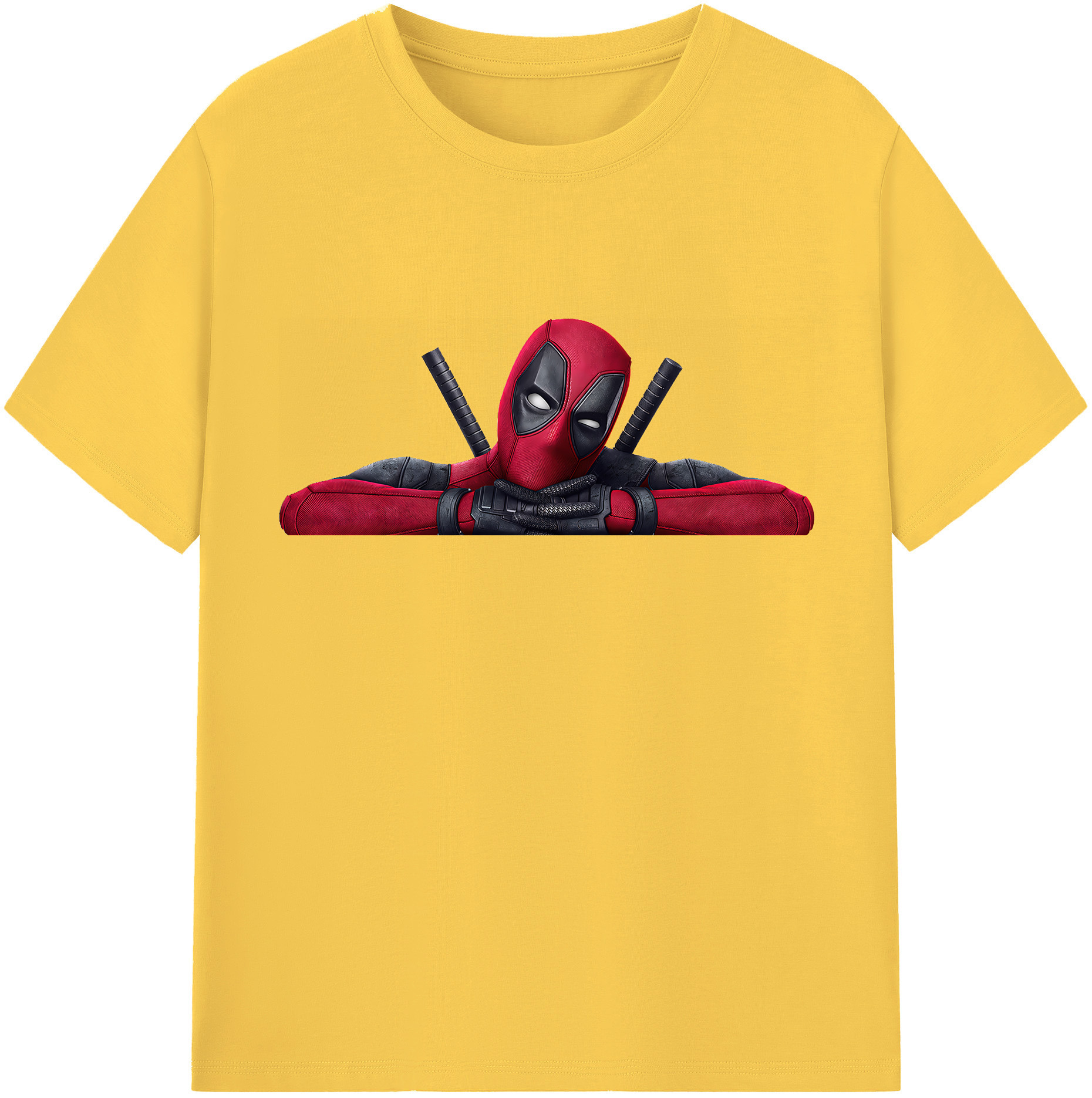 （画像用） Deadpool デッドプール 綿100％半袖Tシャツ（フロントプリント）