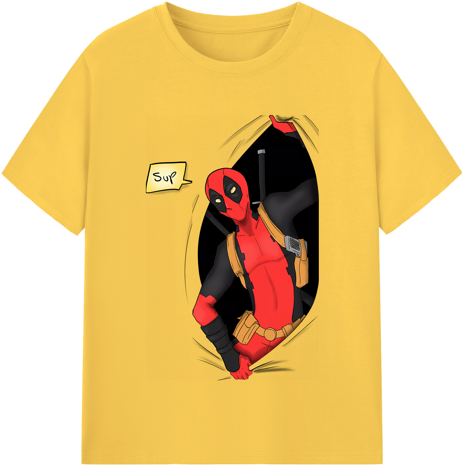 （画像用） Deadpool デッドプール 綿100％半袖Tシャツ（フロントプリント）
