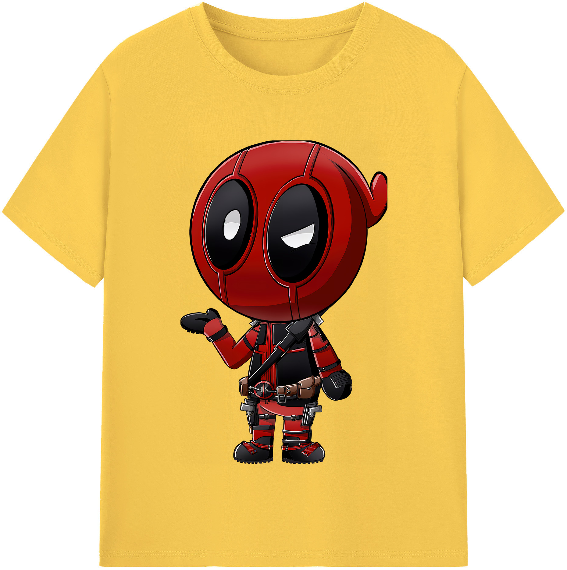 （画像用） Deadpool デッドプール 綿100％半袖Tシャツ（フロントプリント）