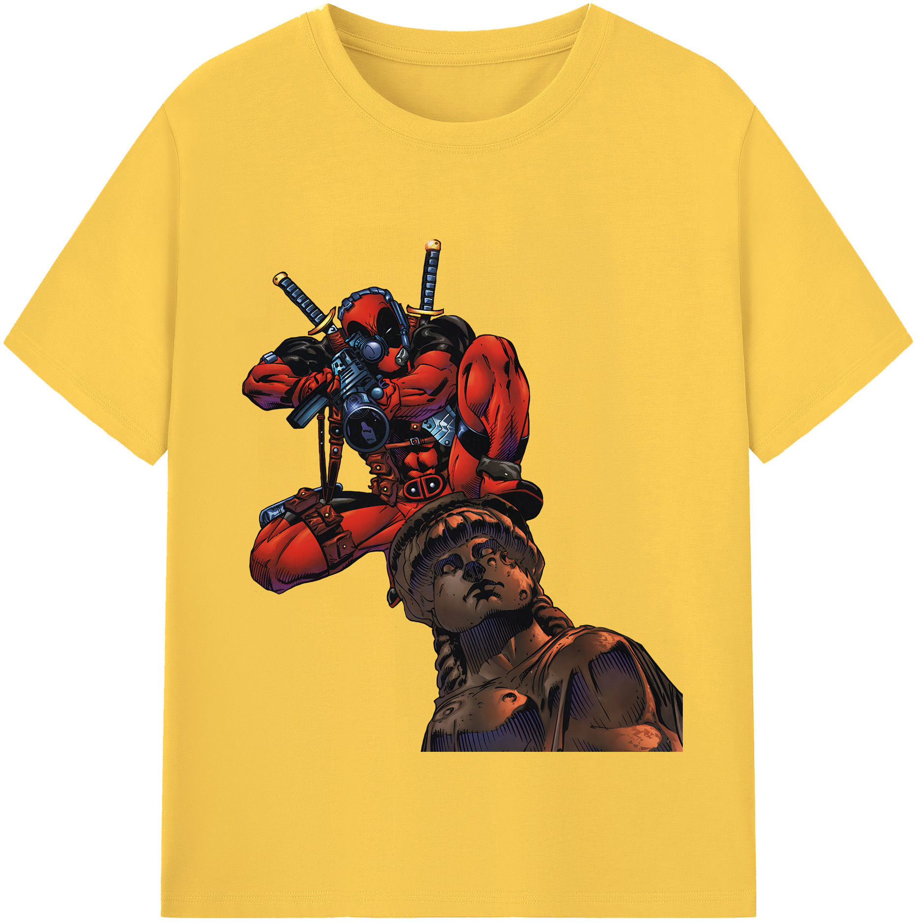 （画像用） Deadpool デッドプール 綿100％半袖Tシャツ（フロントプリント）