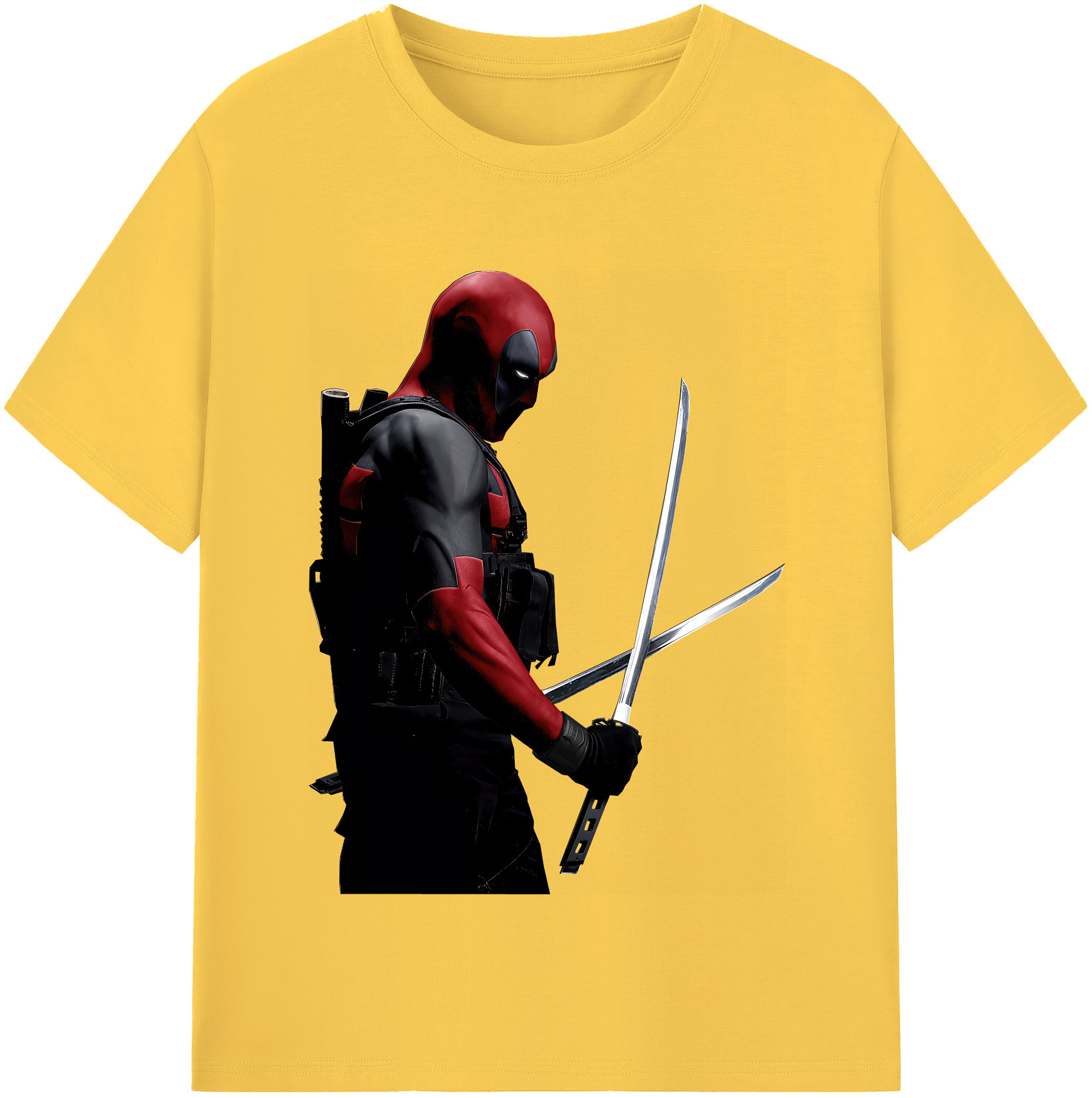 （画像用） Deadpool デッドプール 綿100％半袖Tシャツ（フロントプリント）