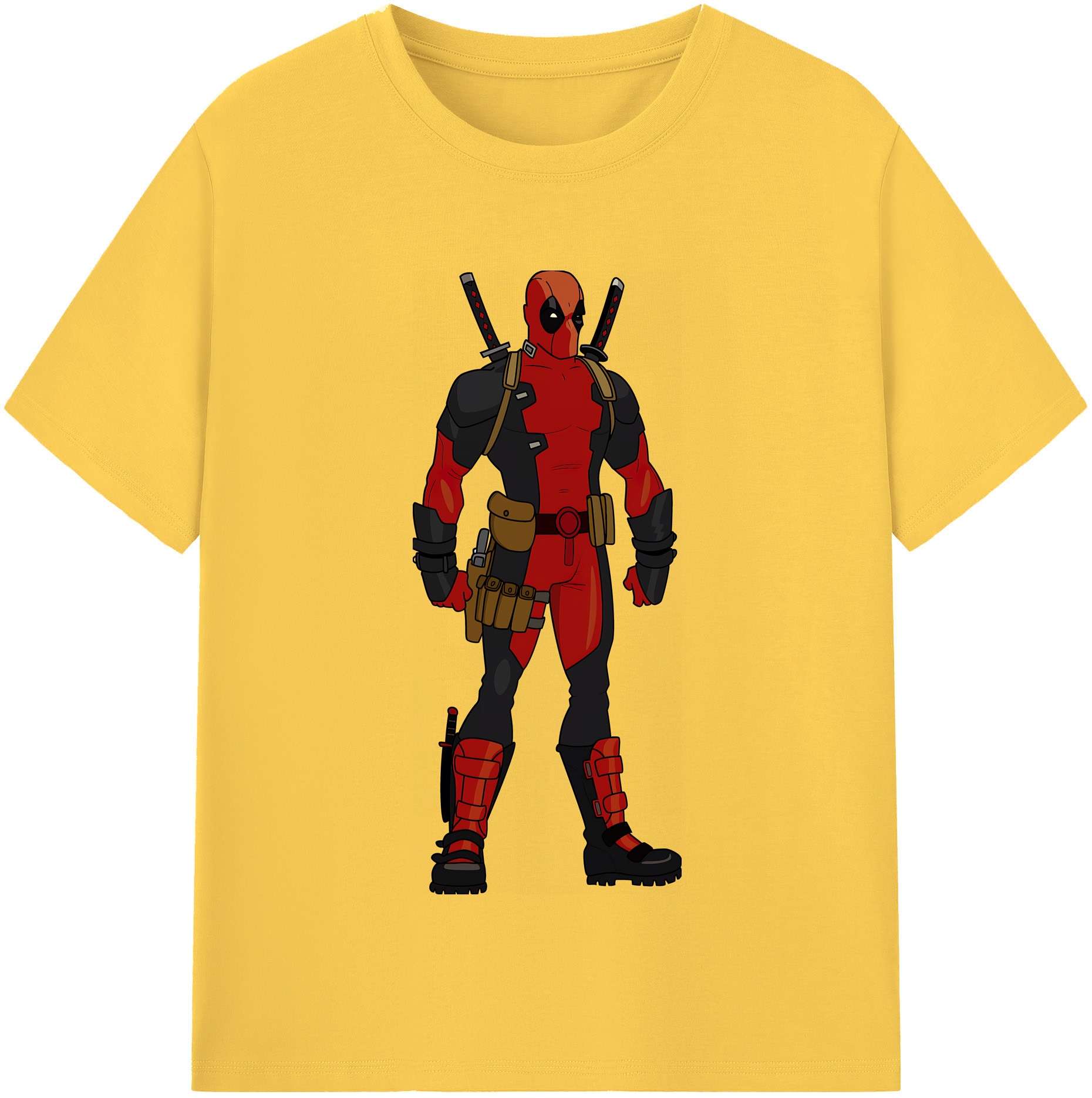 （画像用） Deadpool デッドプール 綿100％半袖Tシャツ（フロントプリント）