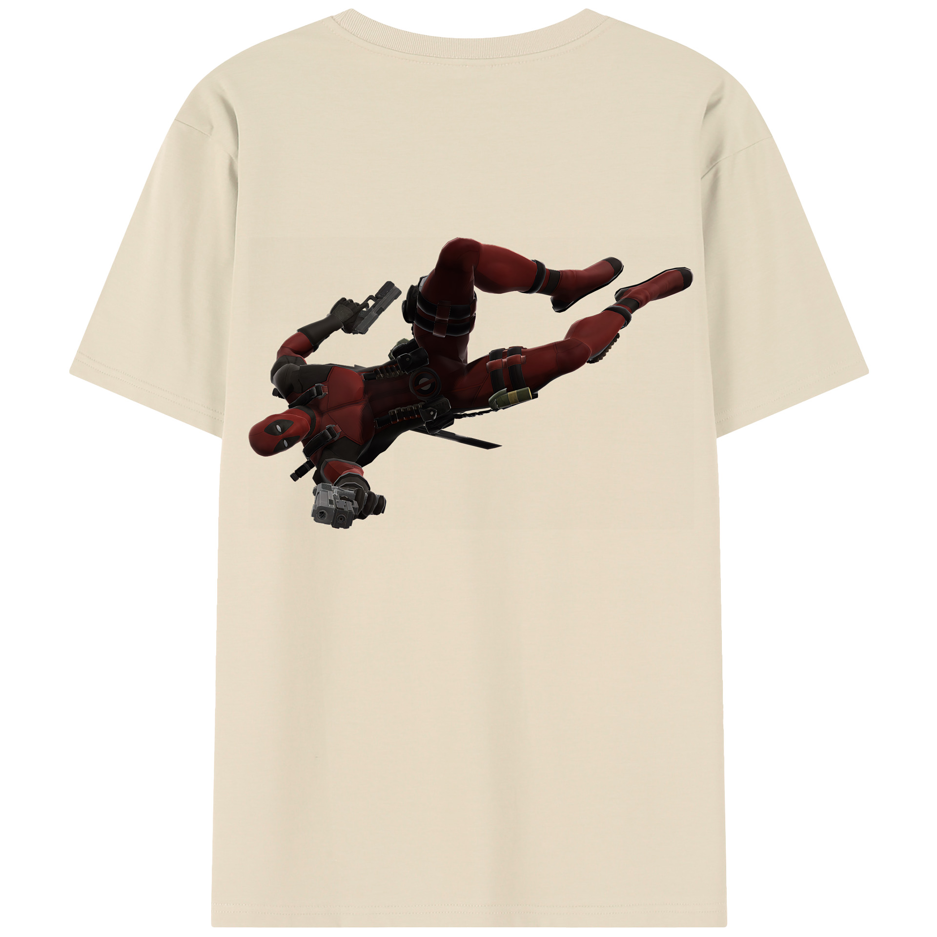 （画像用） Deadpool デッドプール 綿100％半袖Tシャツ（背面プリント）